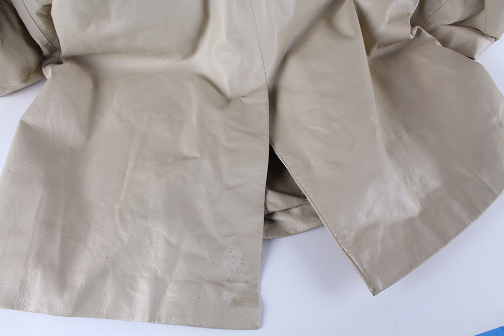 Sergio Vadducci Beige Leather Jacket