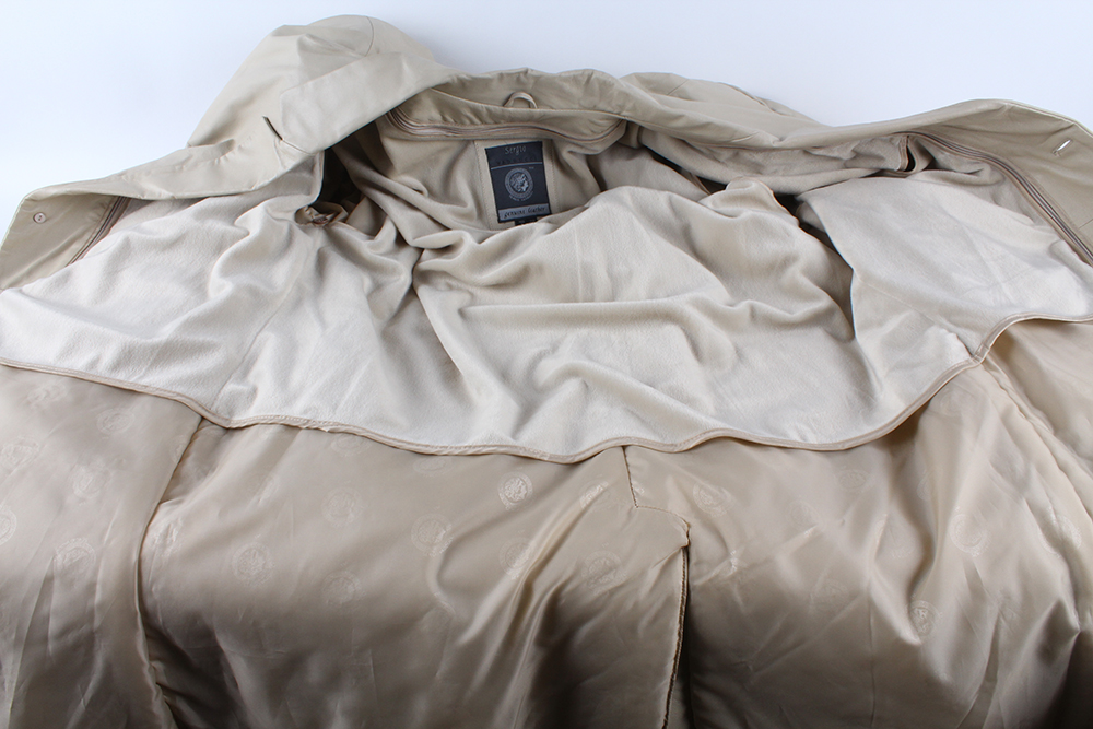 Sergio Vadducci Beige Leather Jacket
