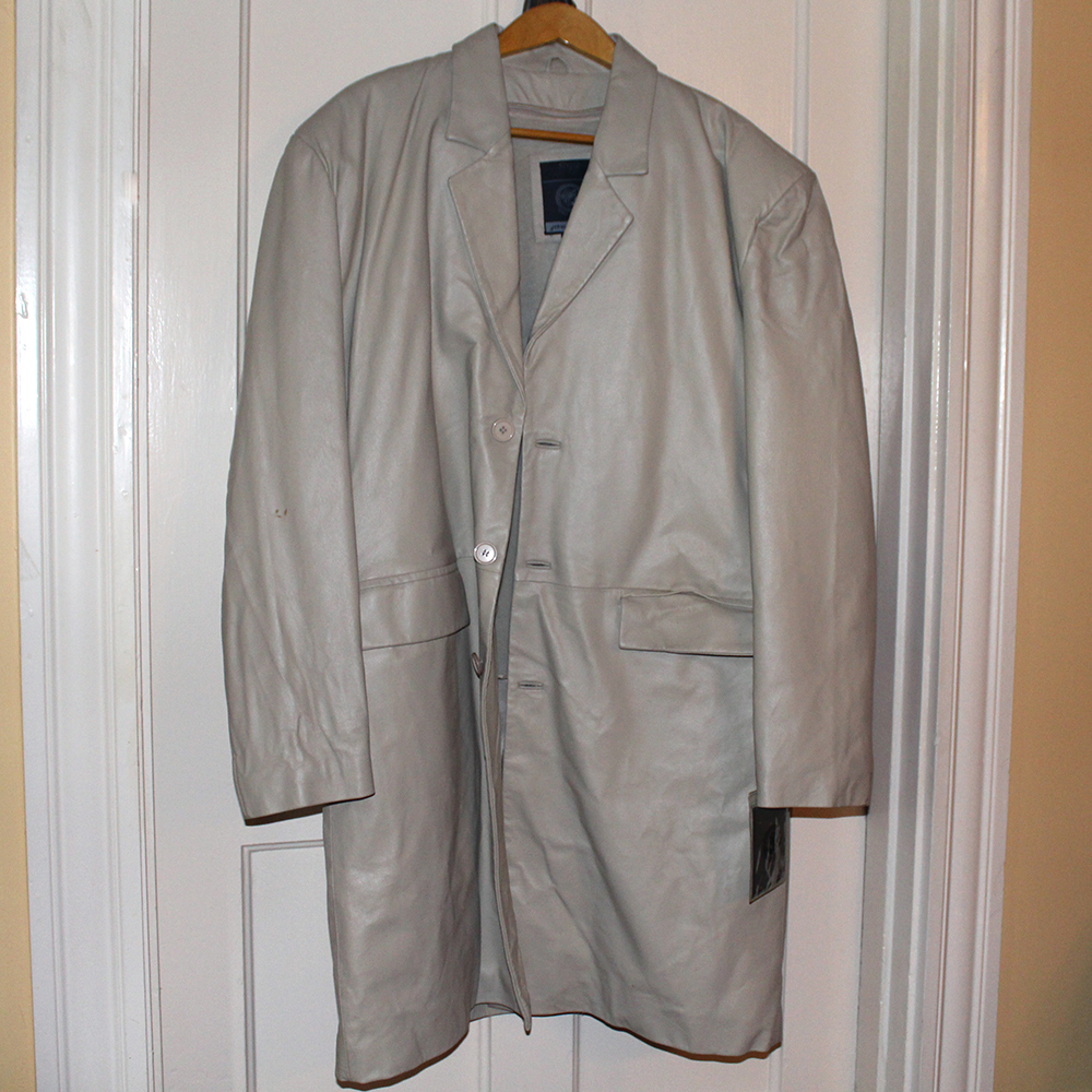 Sergio Vadducci Beige Leather Jacket