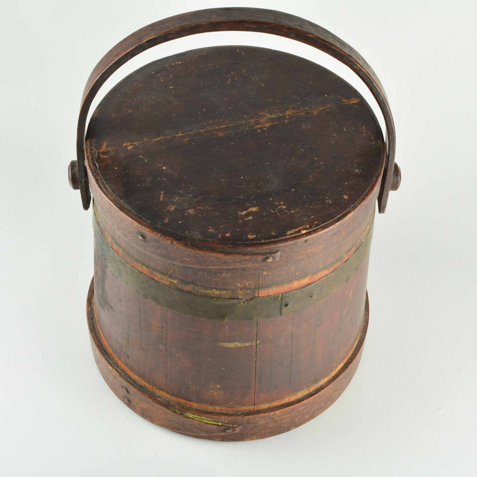 Vintage Copper Banded Firkin Sugar Bucket