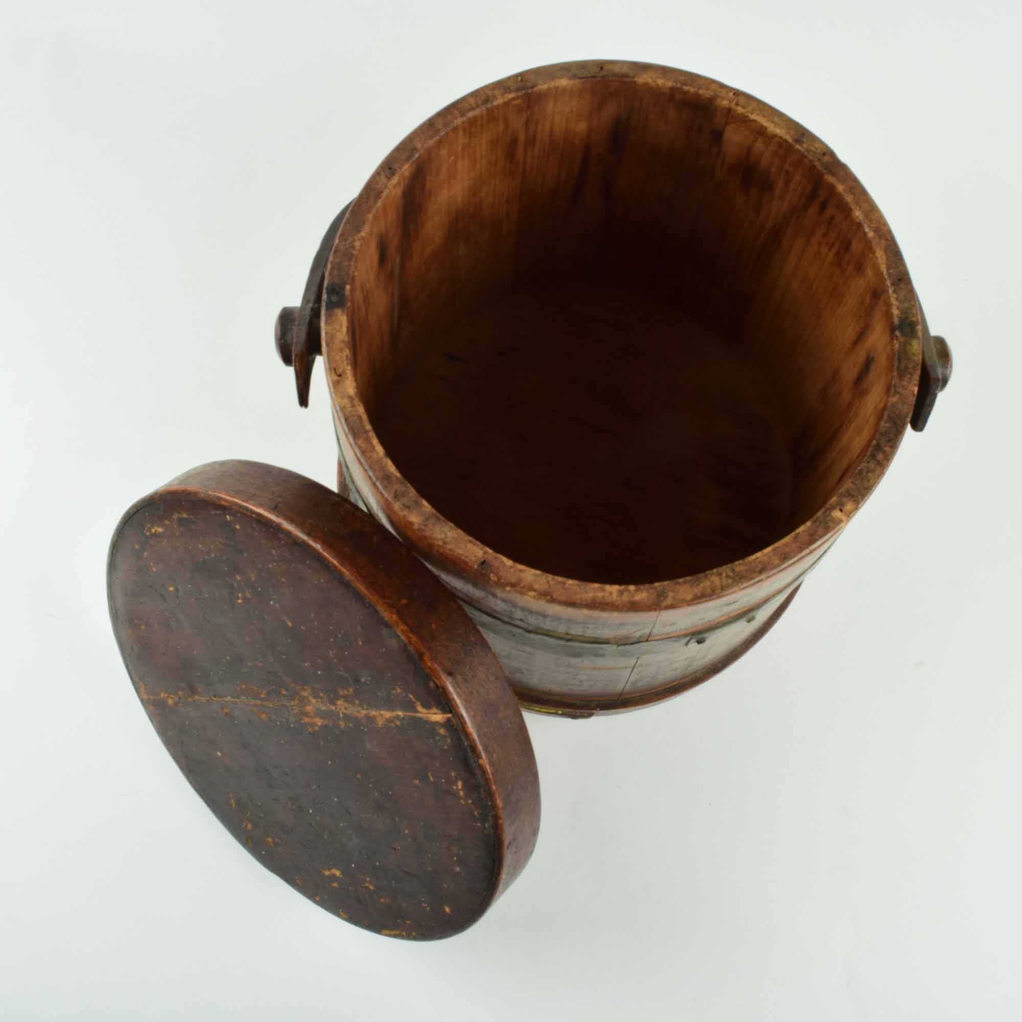 Vintage Copper Banded Firkin Sugar Bucket