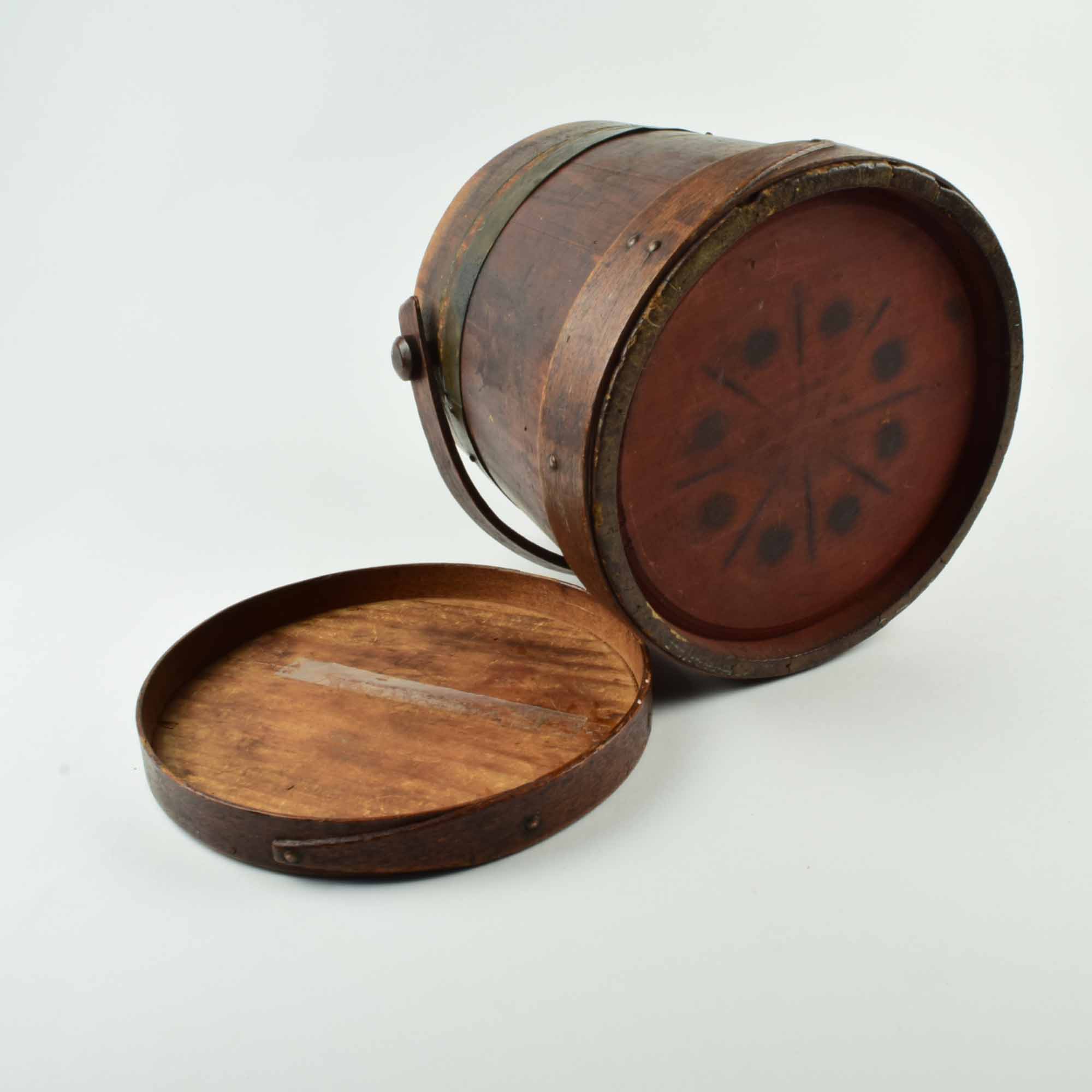 Vintage Copper Banded Firkin Sugar Bucket