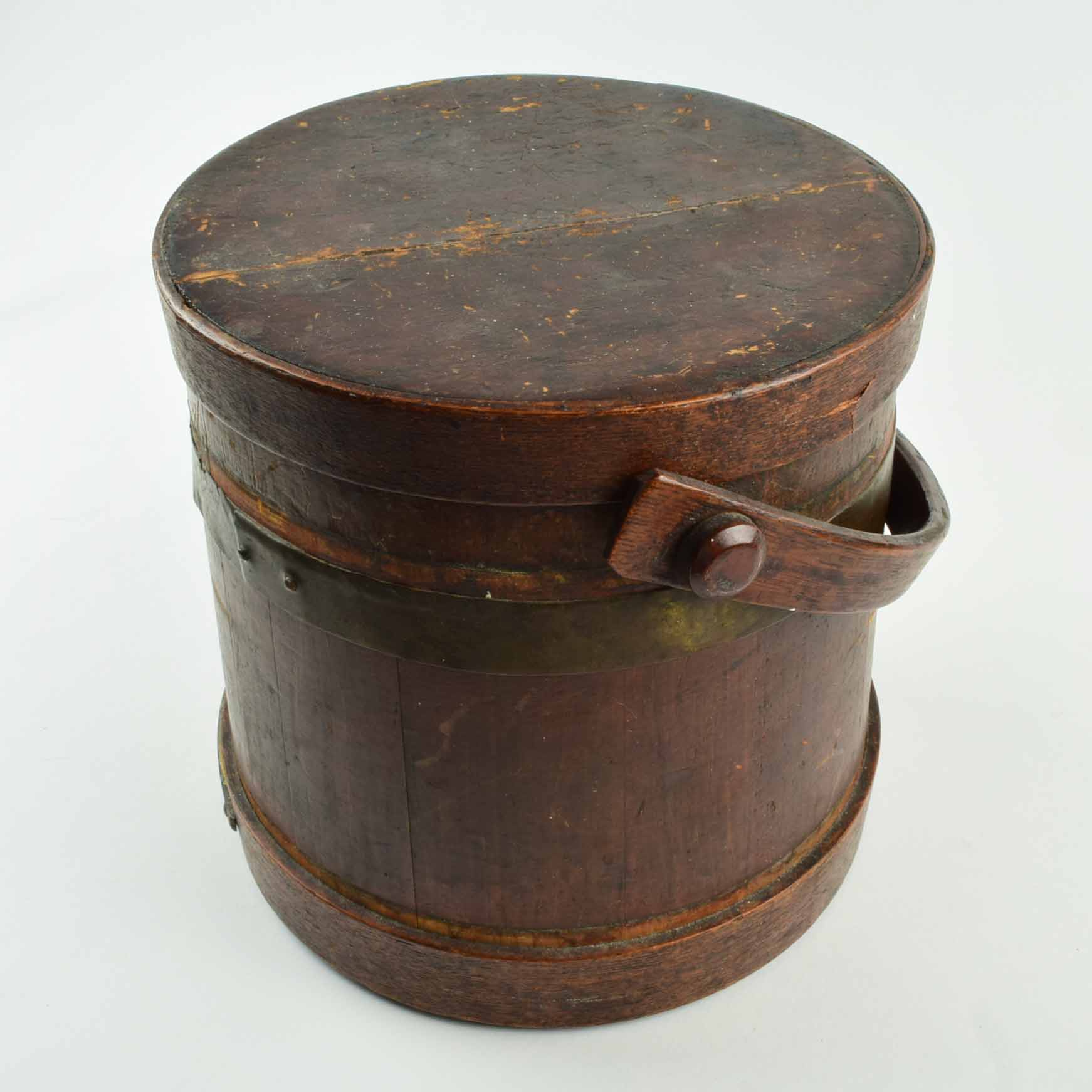 Vintage Copper Banded Firkin Sugar Bucket