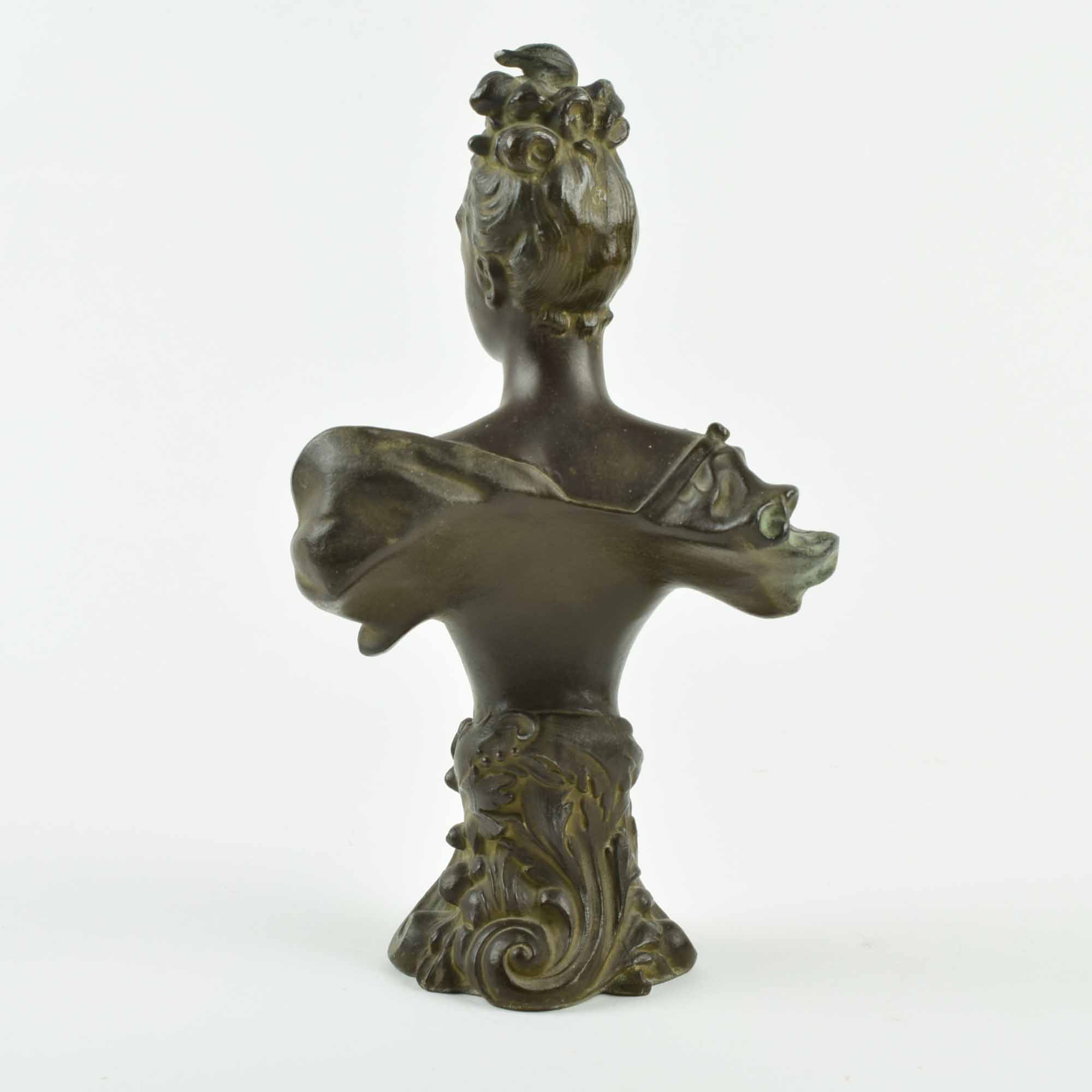 Antique Art Nouveau Bust of a Woman