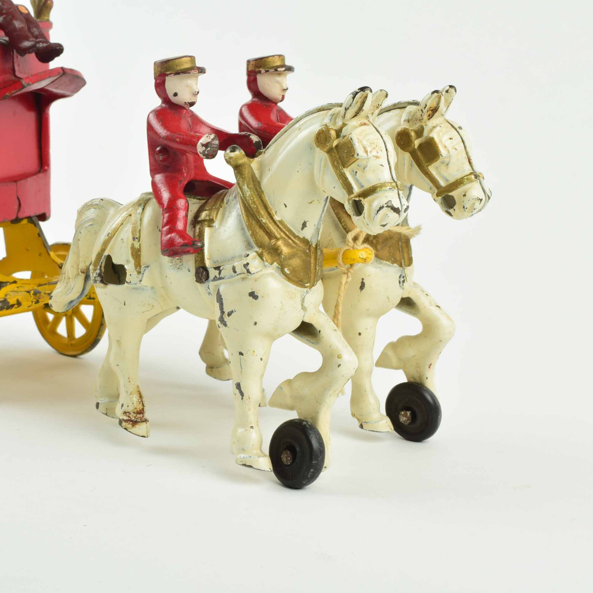 Kenton "Overland Circus" Cast Iron Toy Bear Wagon