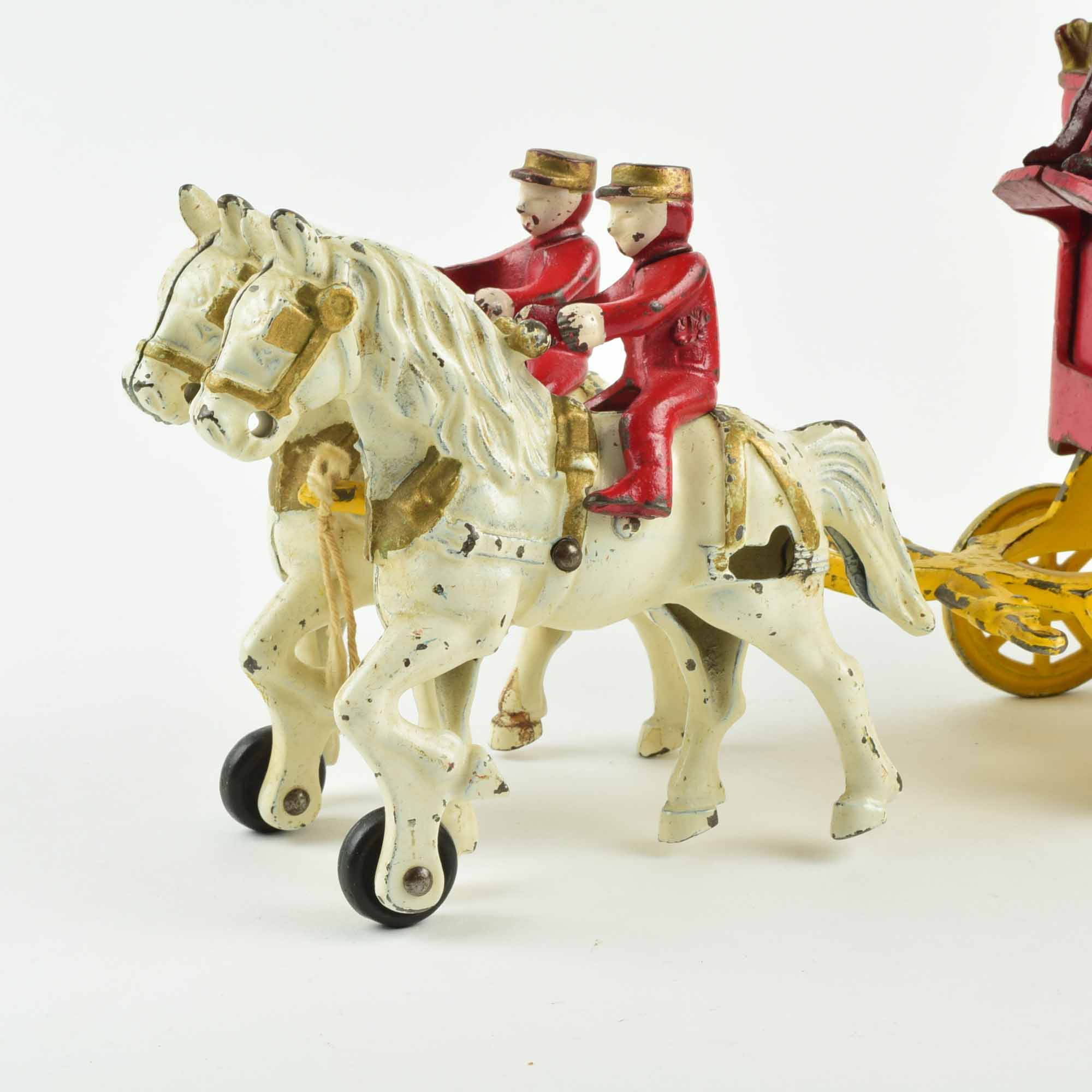 Kenton "Overland Circus" Cast Iron Toy Bear Wagon