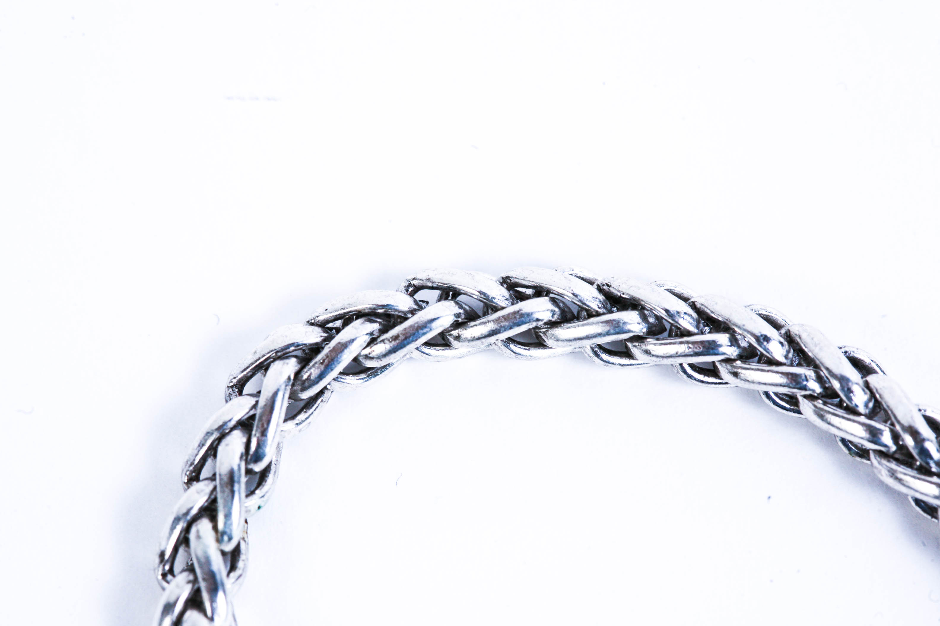 Silver Plate Rope Braclet