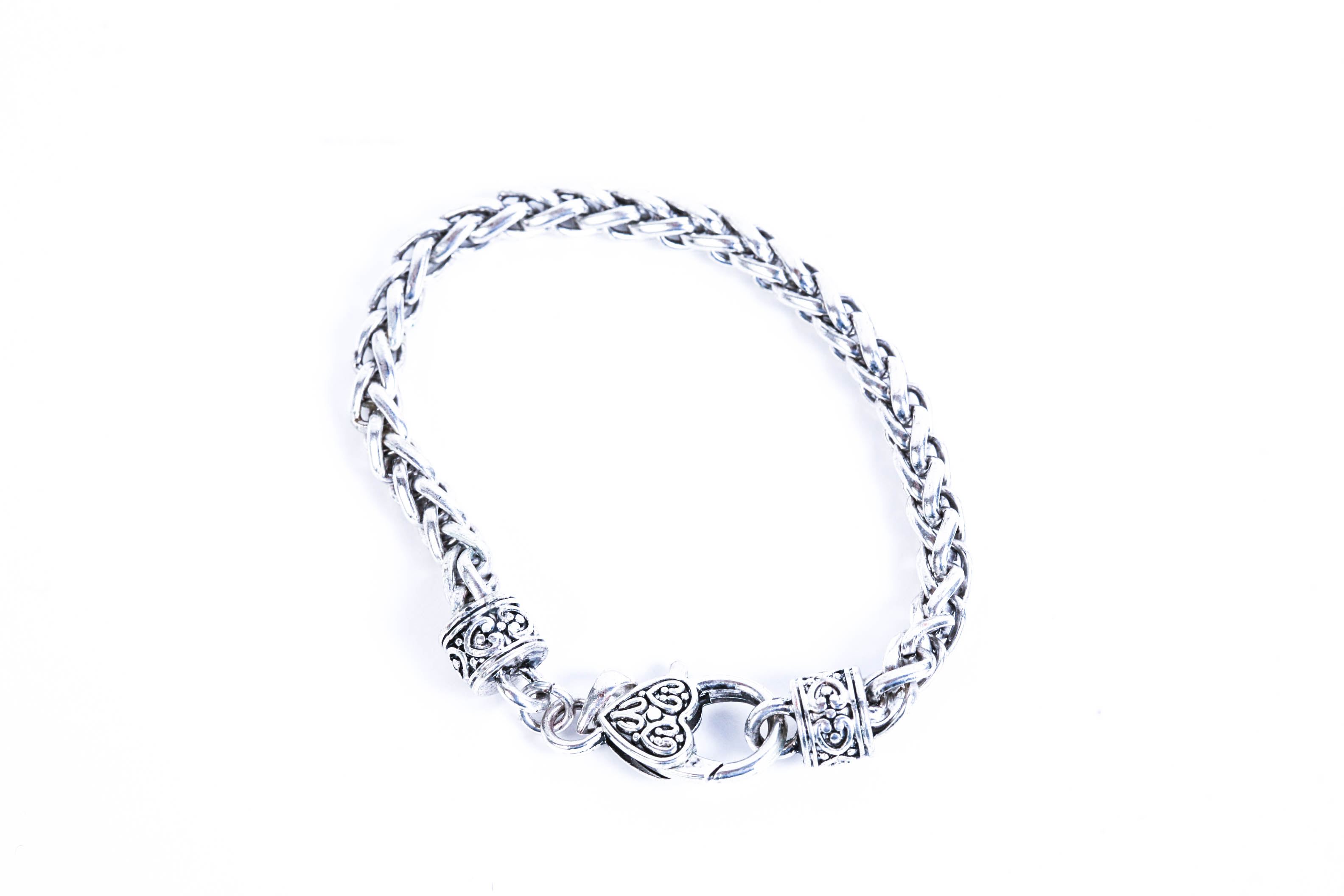 Silver Plate Rope Braclet