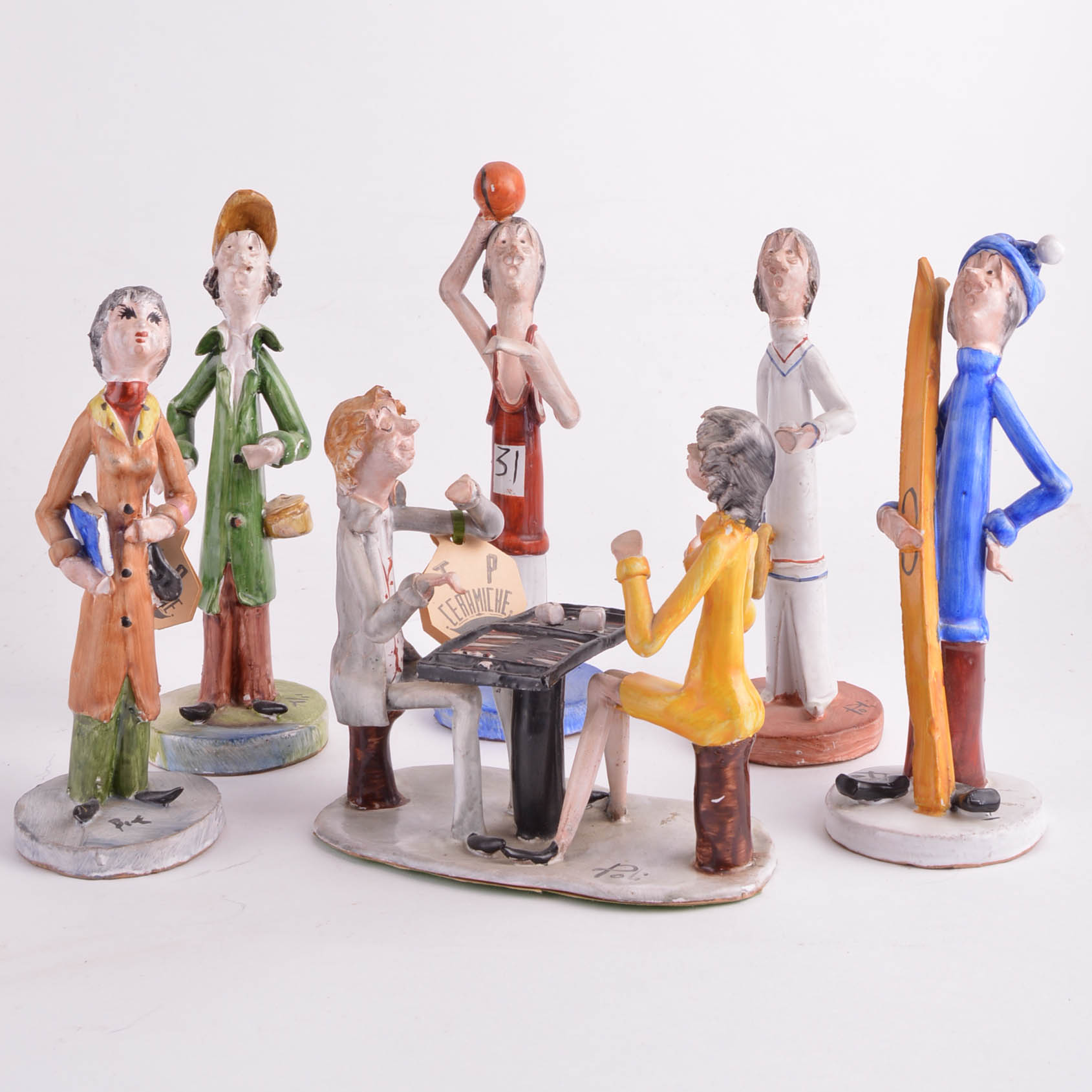Whimisical Poli Italian Figurines