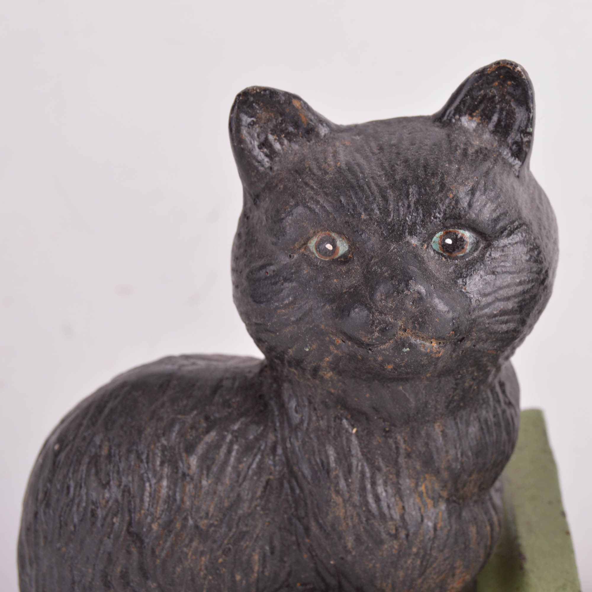 Vintage Cast Iron Cat Bookends