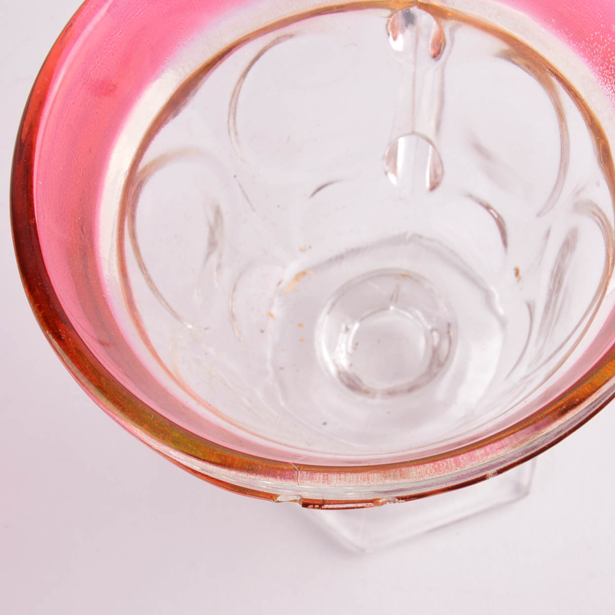 Cranberry Glass Punch Bowl and Glasses
