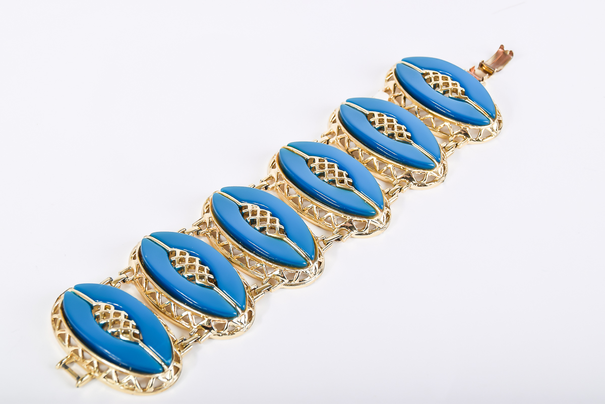 1960s Costume Bracelet and Earrings