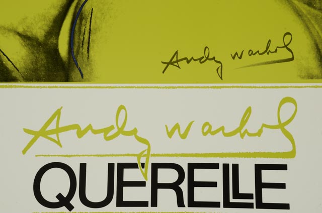 Andy Warhol "Querelle" (Green) Movie Poster