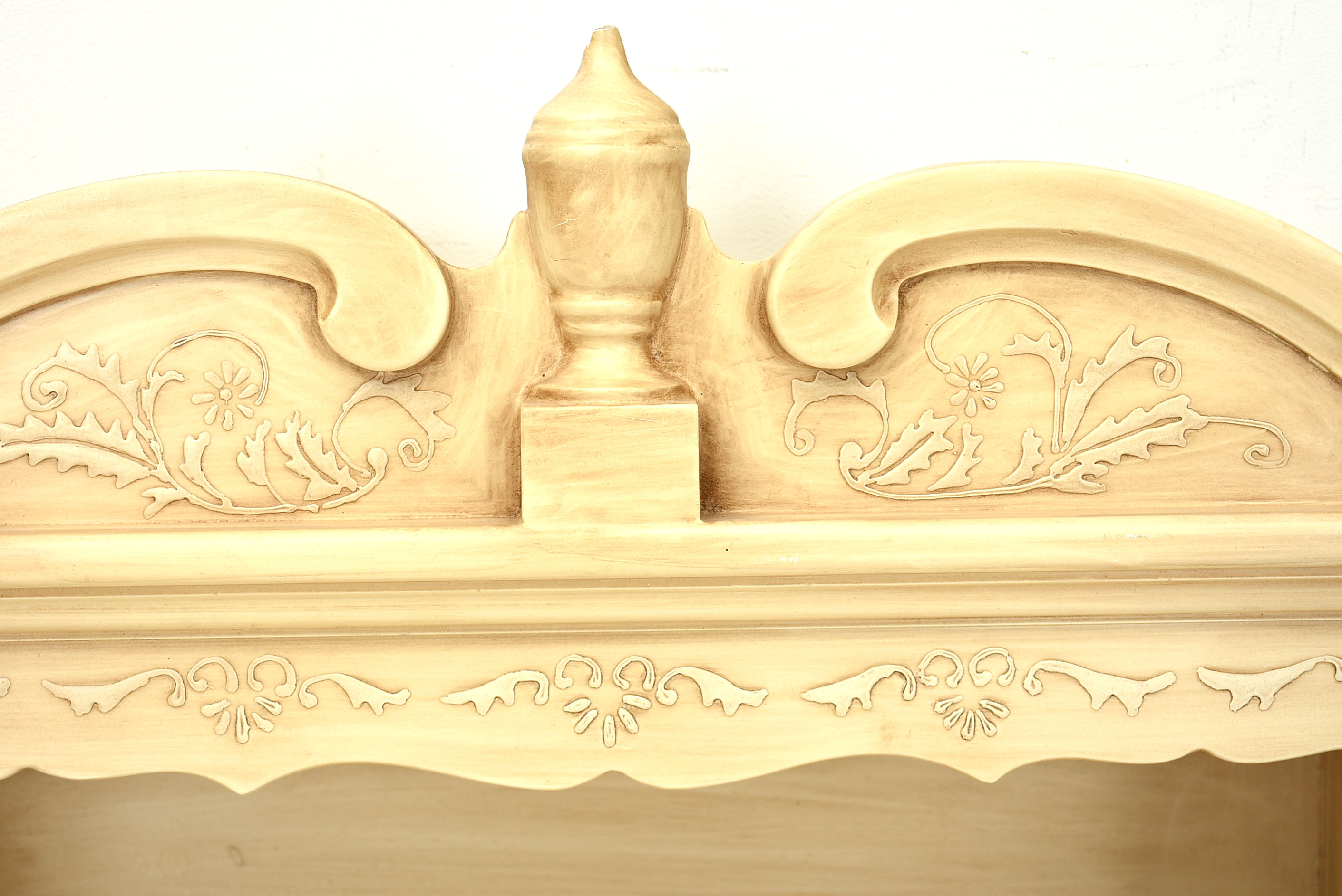 Painted Off-White Wall Hanging Storage Unit