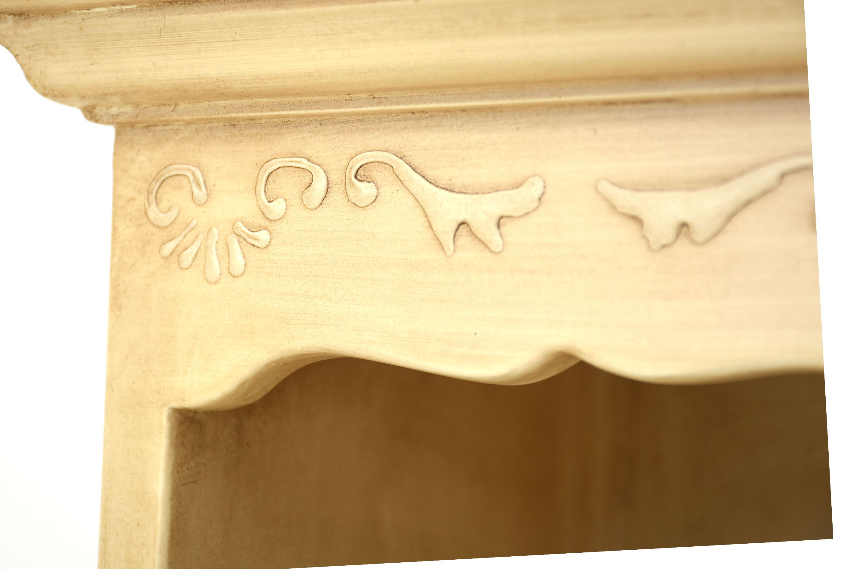 Painted Off-White Wall Hanging Storage Unit