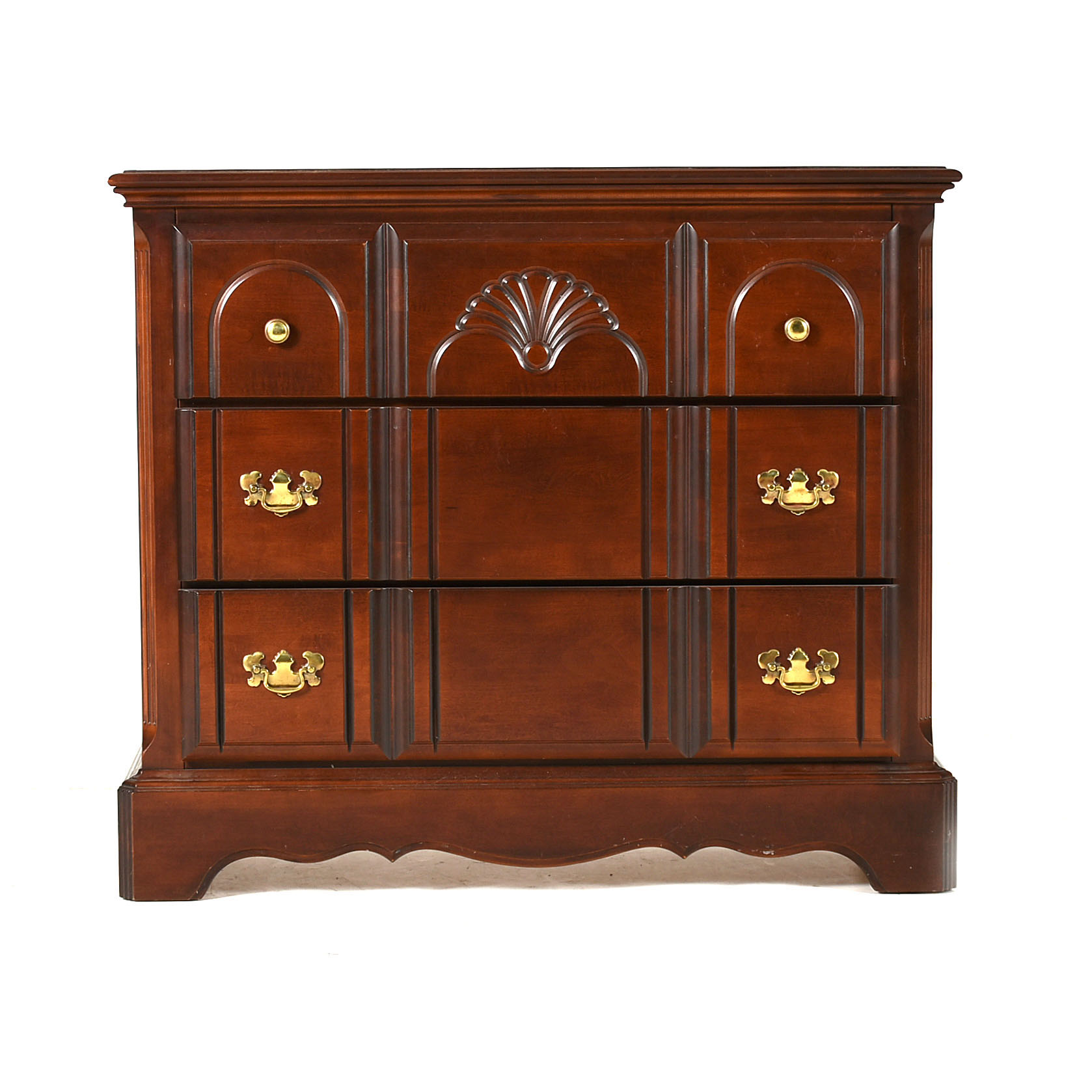 Mahogany Finish Three Drawer Dresser for Little Folks Furniture