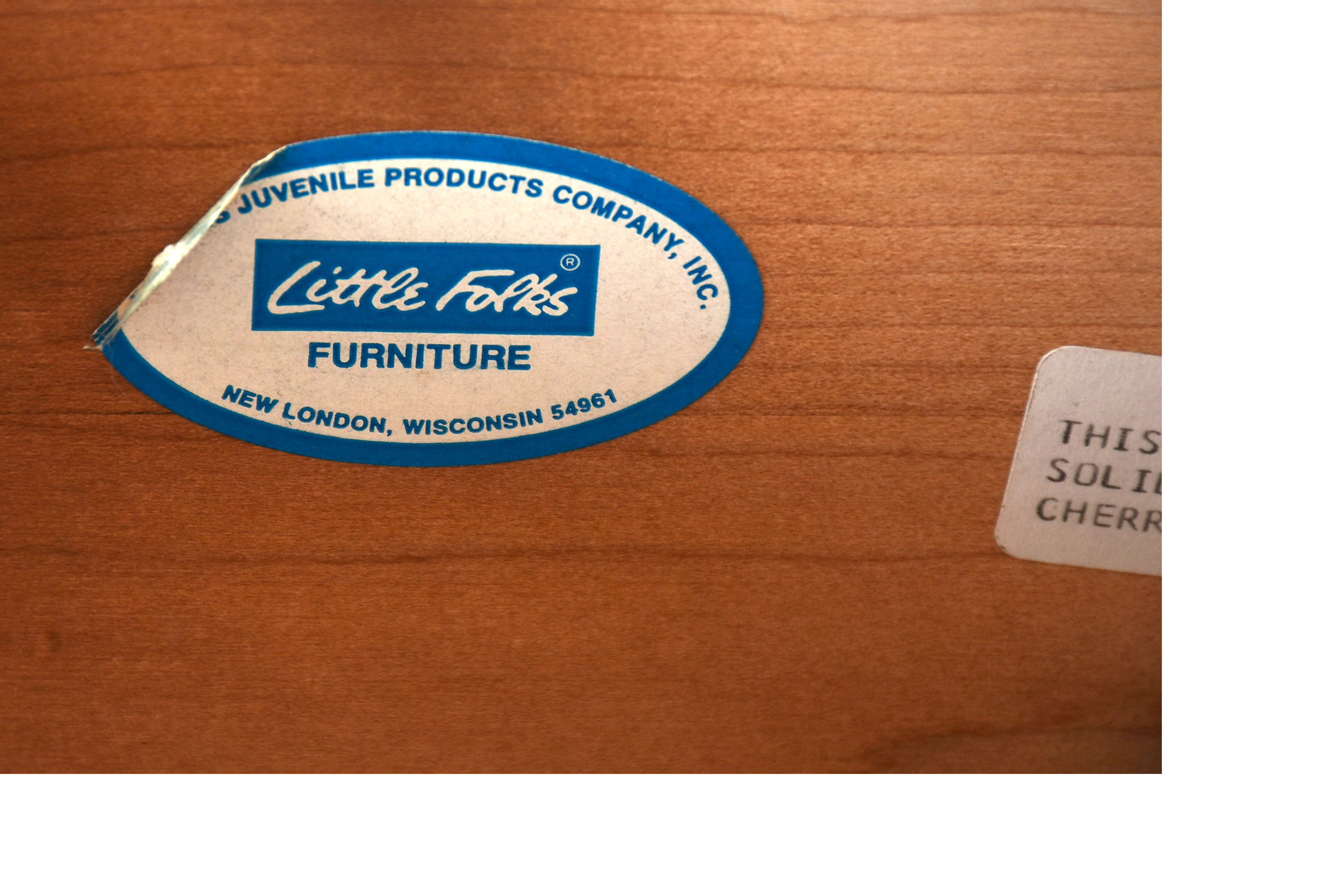 Mahogany Finish Three Drawer Dresser for Little Folks Furniture