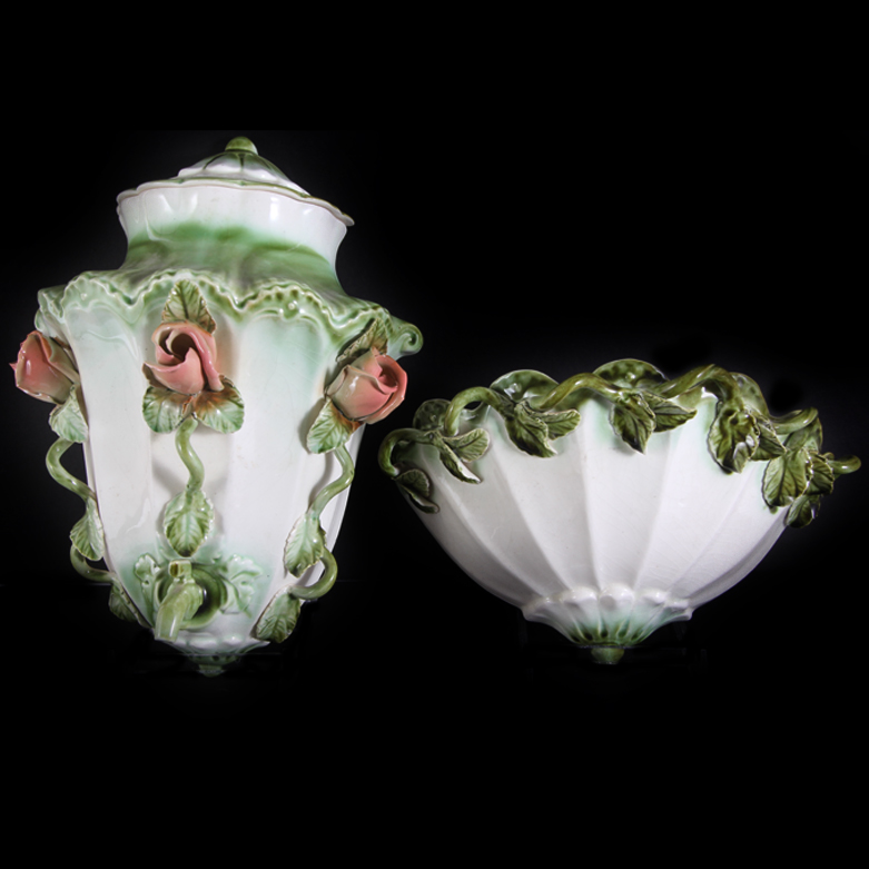 Vintage Vee Jackson Ceramic Wall Pocket Vases