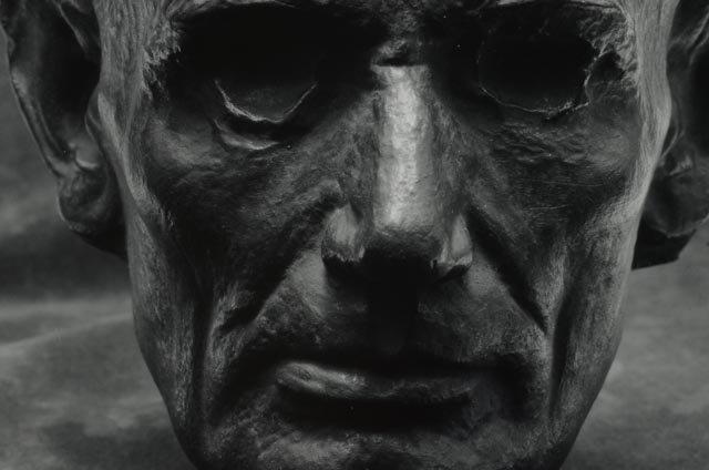 Edward Steichen Gelatin Silver Print "Life Mask of Abe Lincoln"