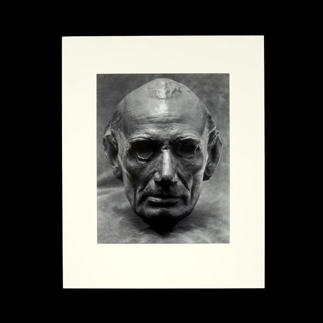 Edward Steichen Gelatin Silver Print "Life Mask of Abe Lincoln"