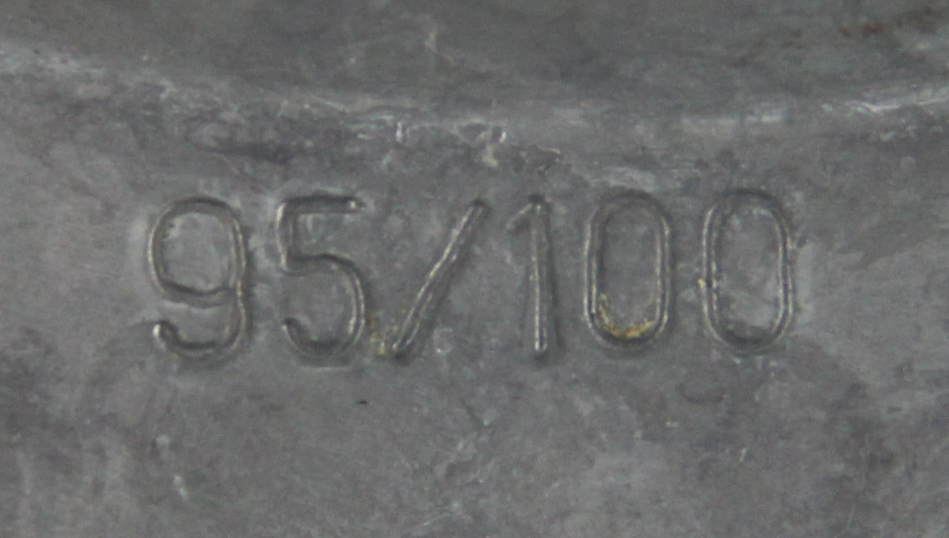 Decorative Pewter Plate Embossed with Horses