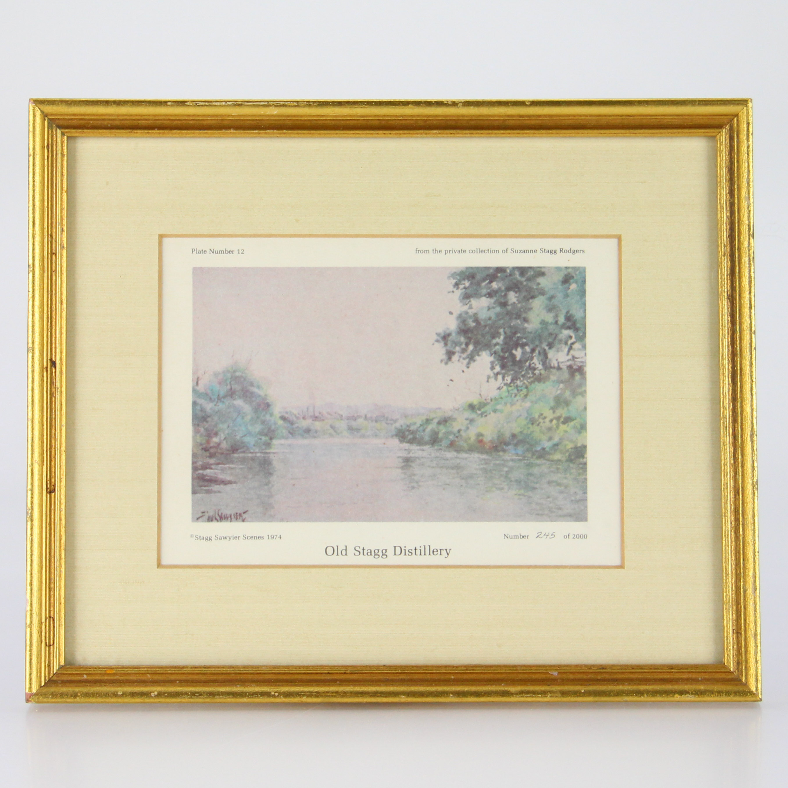 Limited Edition Offset Lithograph "Old Stagg Distillery" after Paul Sawyier