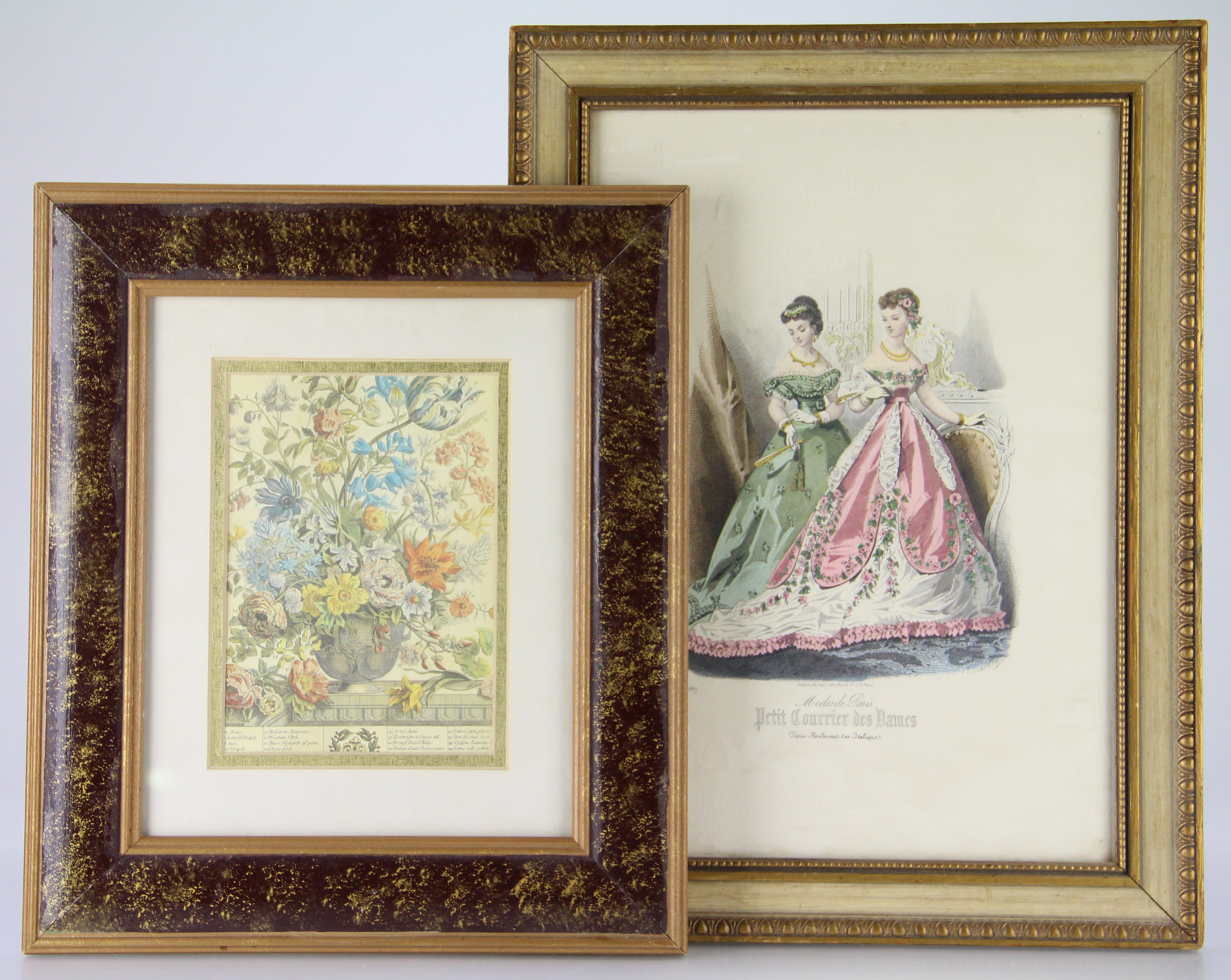Framed Offset Lithographs with a Feminine Flair