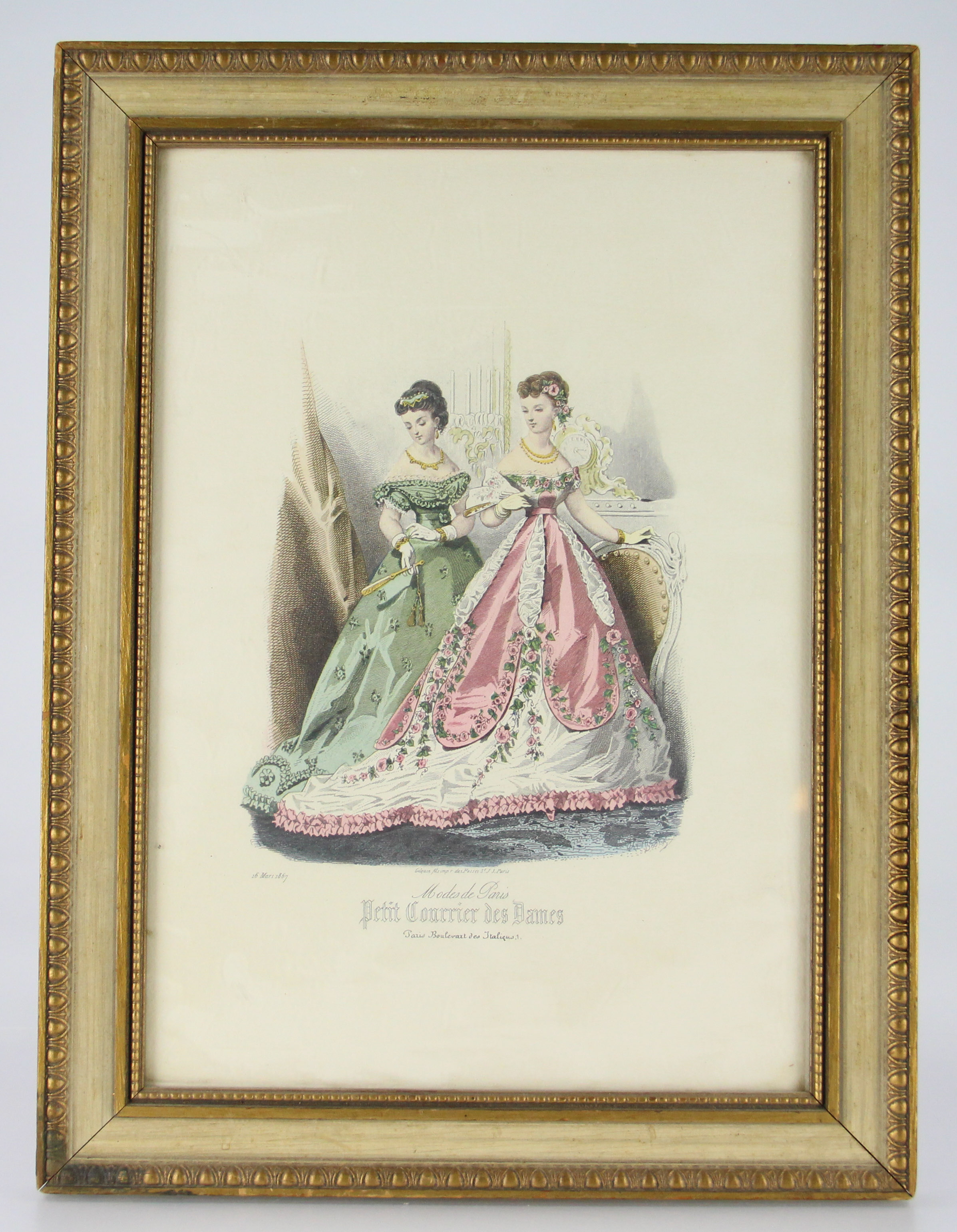 Framed Offset Lithographs with a Feminine Flair