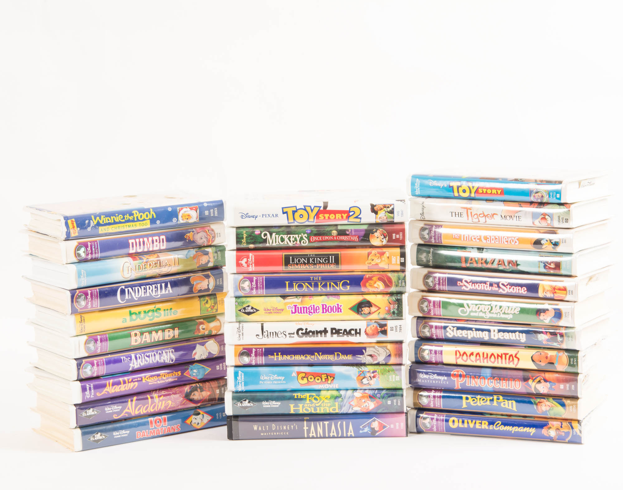 Collection of Animated Disney VHS