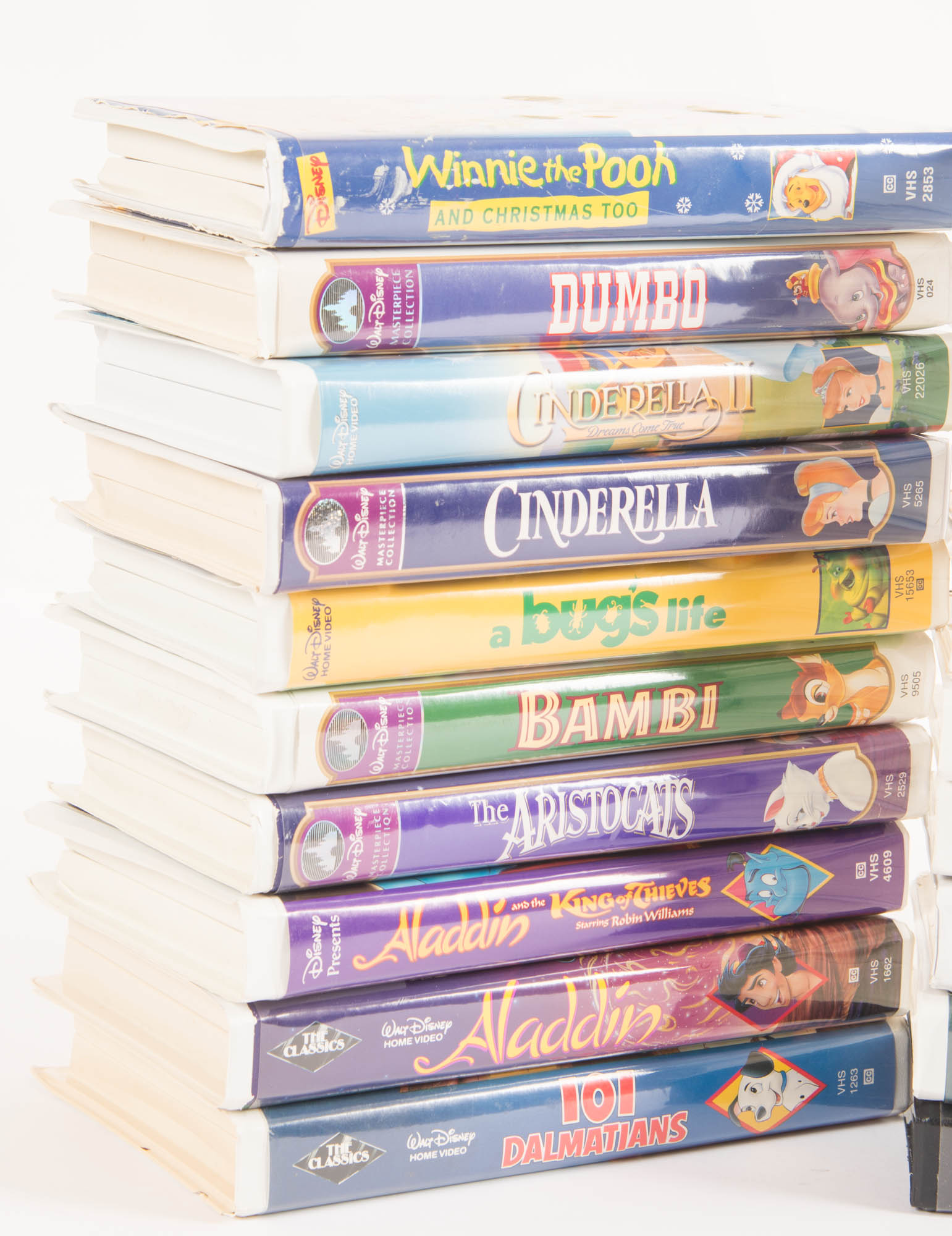 Collection of Animated Disney VHS
