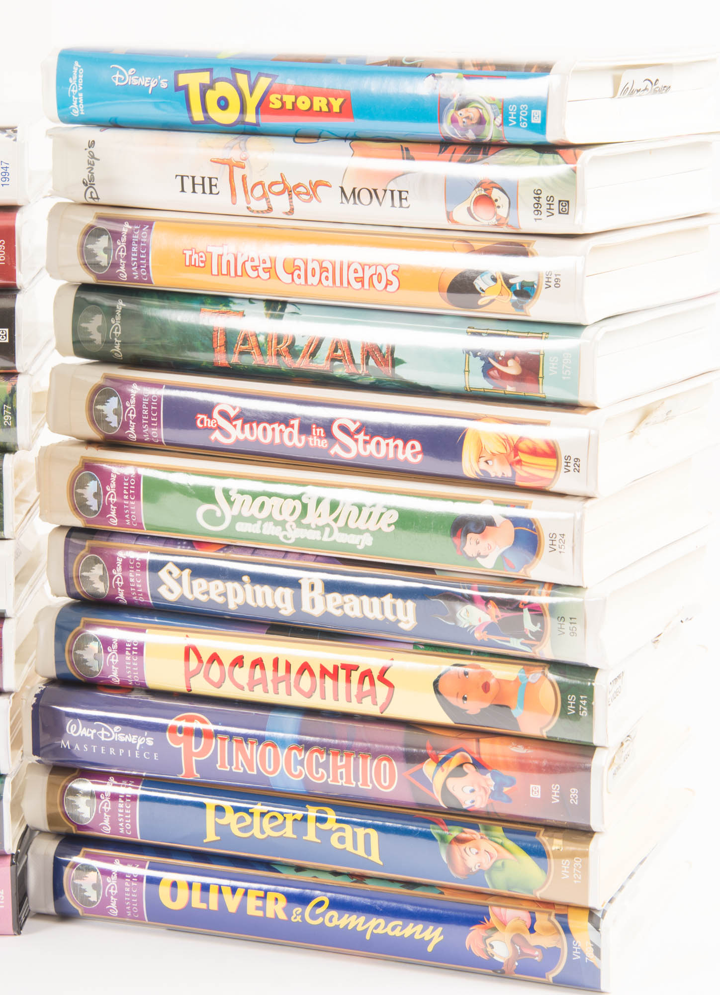 Collection of Animated Disney VHS