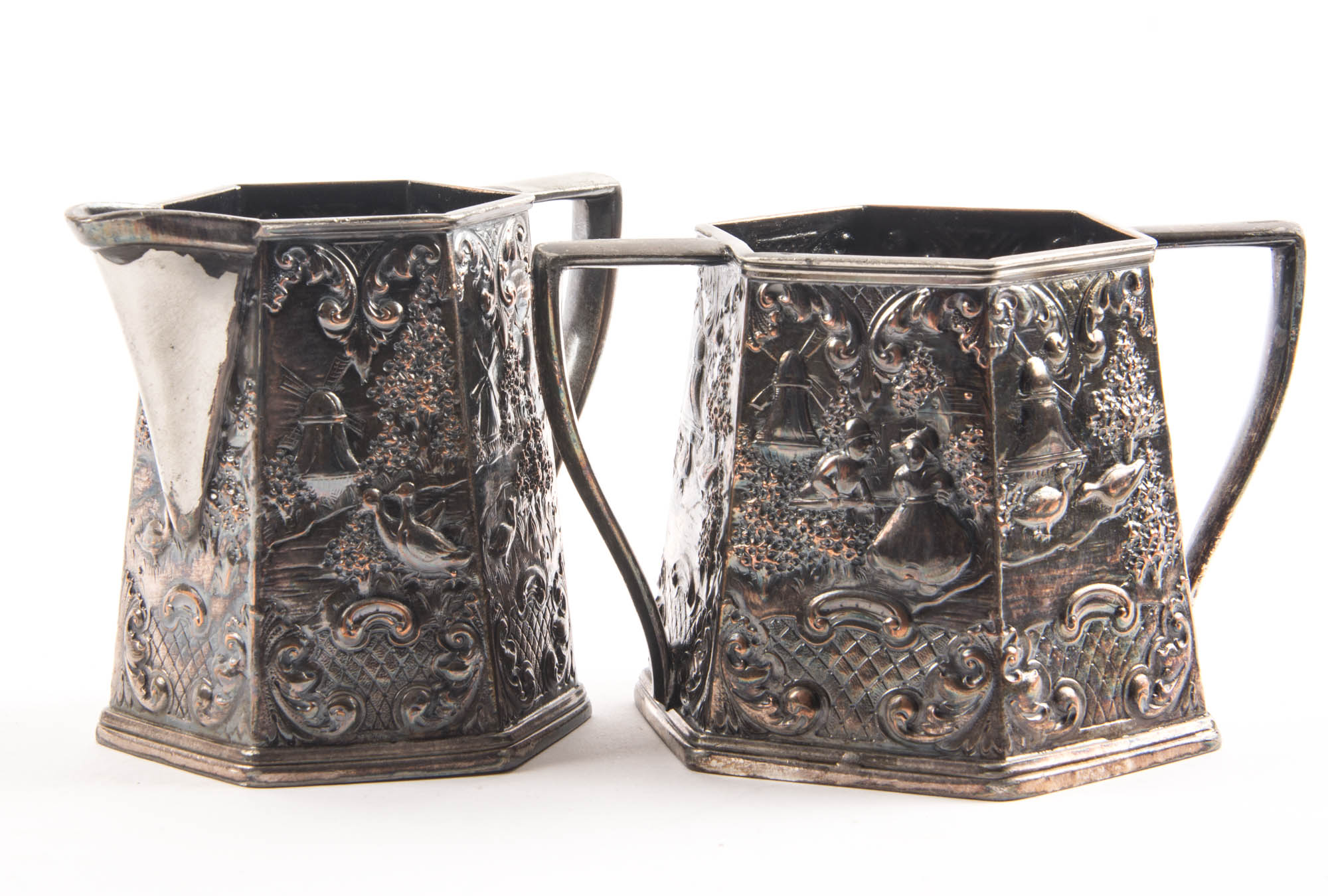 Antique E. G. Webster & Son Silver-plated Tea Service