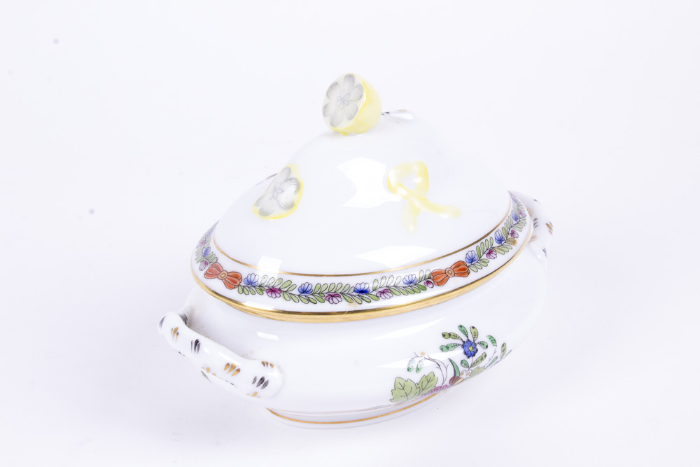 Set of Herend Hungary Rothschild and Bouquet de Tulipe Vessels