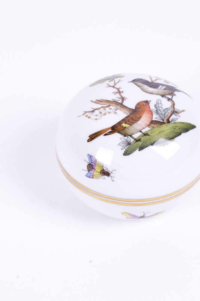 Set of Herend Hungary Rothschild and Bouquet de Tulipe Vessels