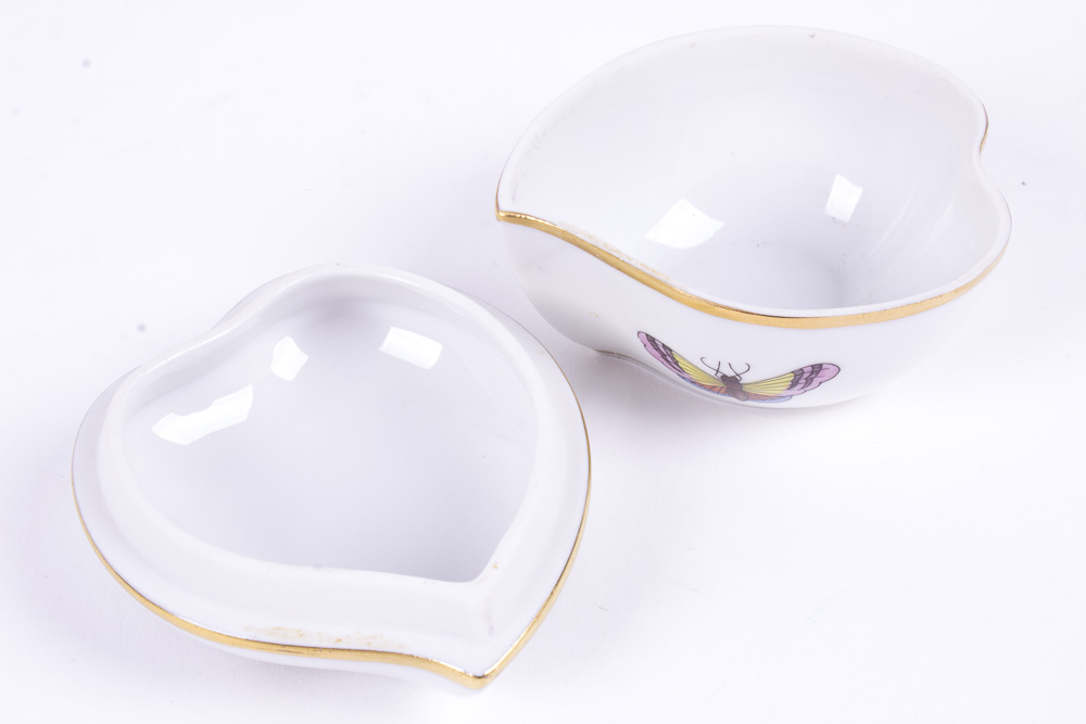 Set of Herend Hungary Rothschild and Bouquet de Tulipe Vessels