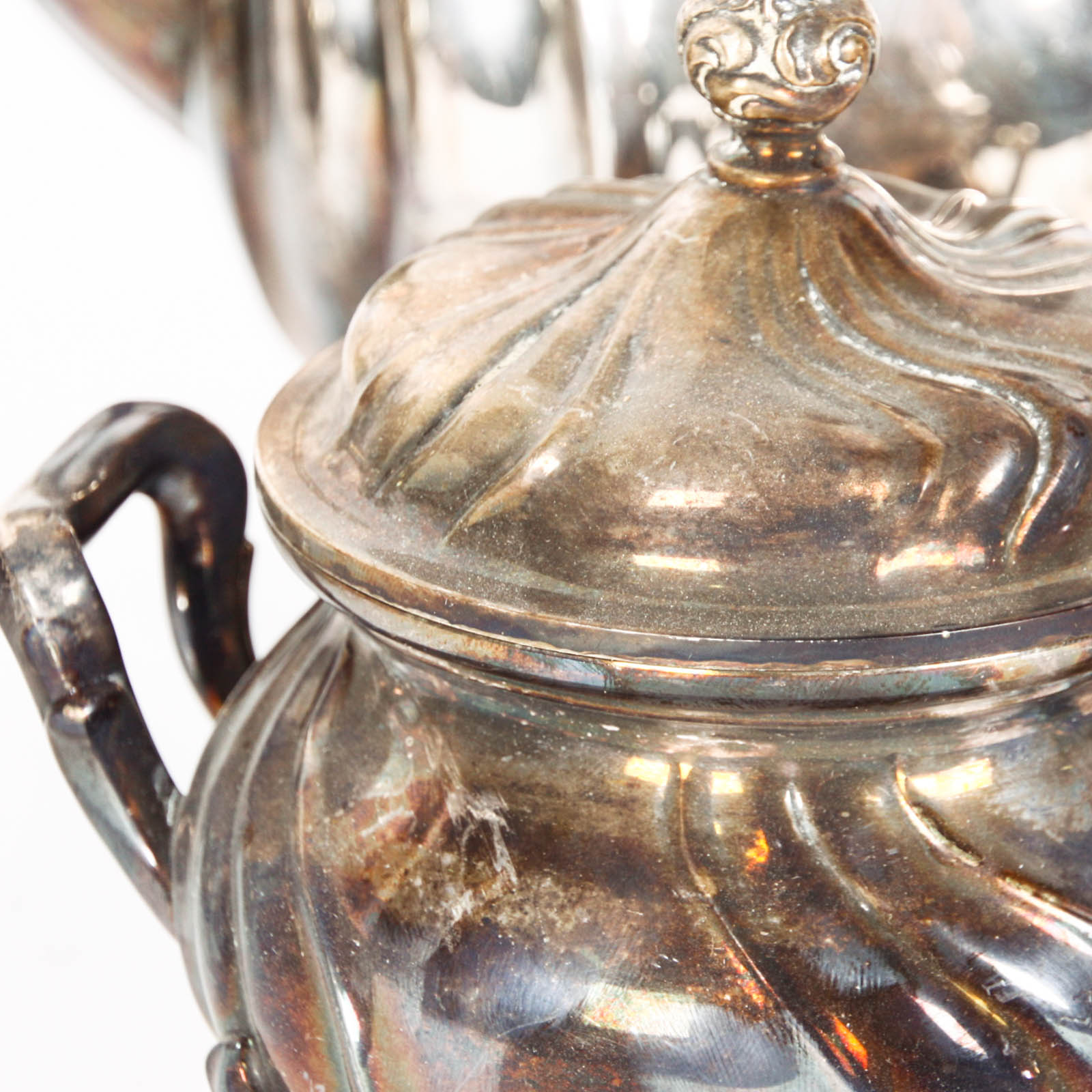 Floreat Alpaca Imitation Silverplate Tea Service Set