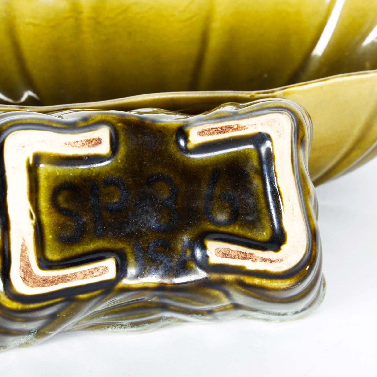 Two Vintage Brush and McCoy Ceramic Planters