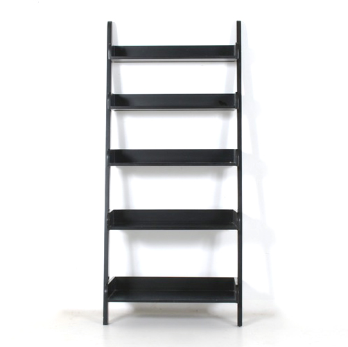 Pottery Barn Black Leaning Wall Shelves