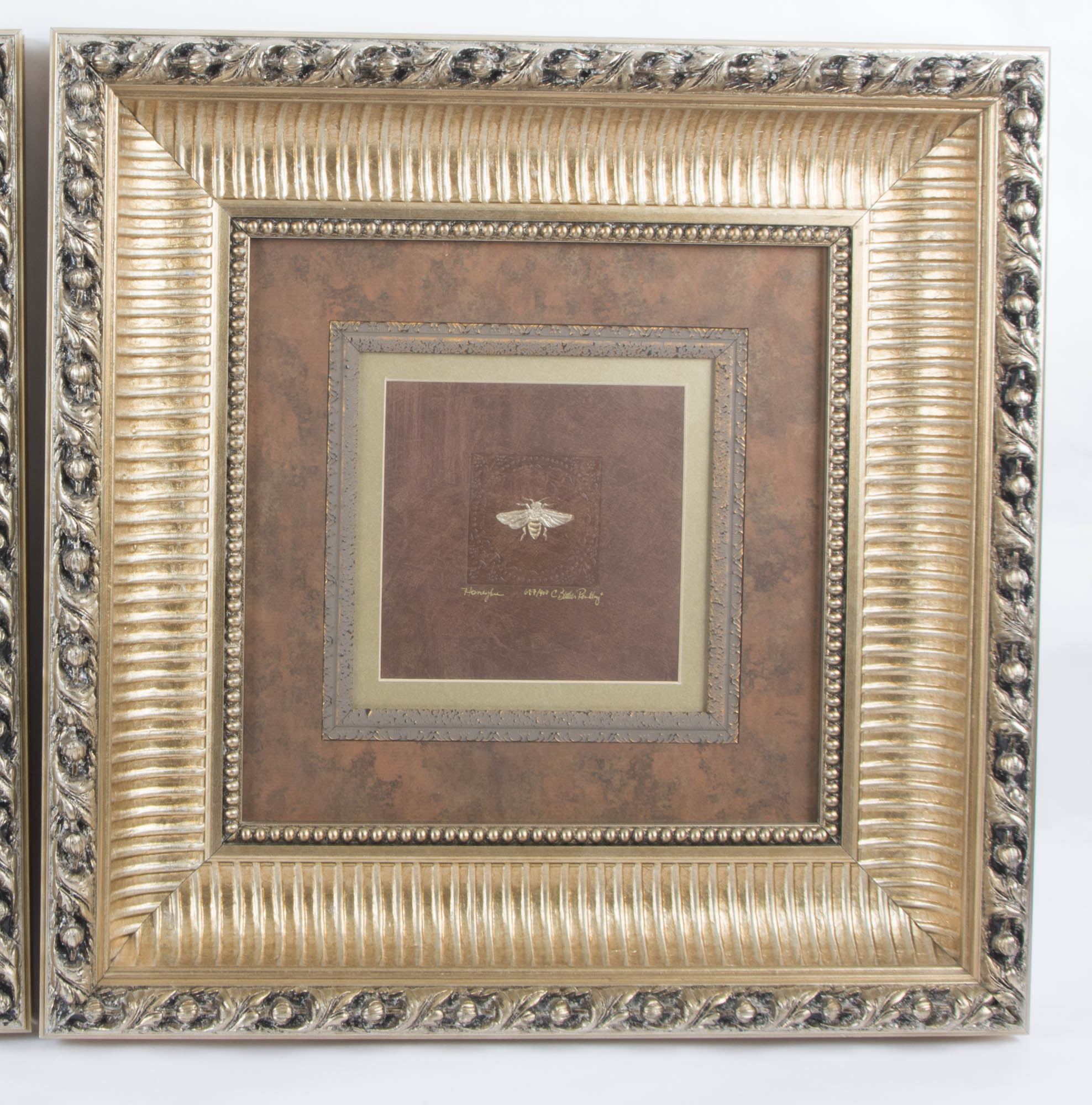 Pair of C. Butler Pendley Embossed Artwork