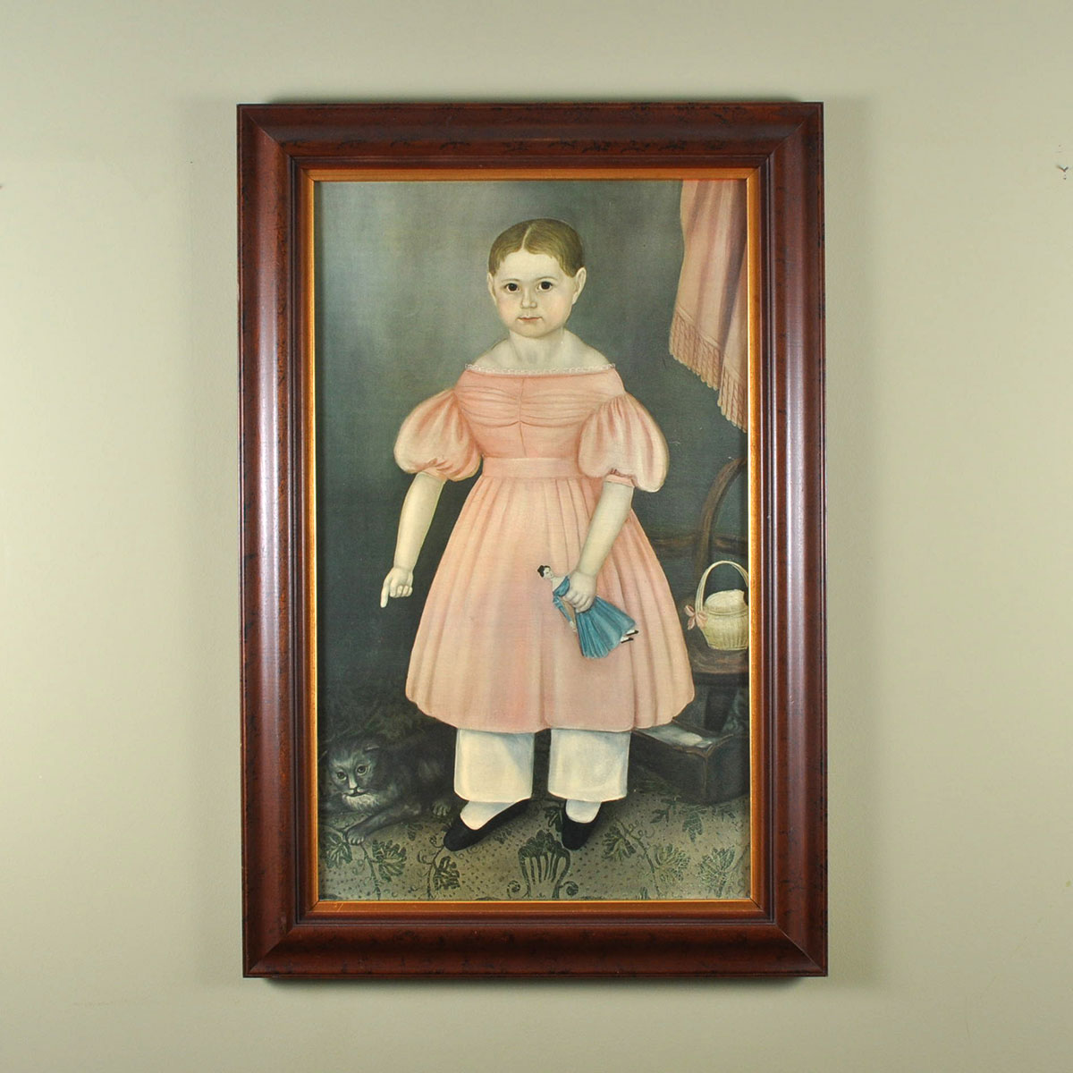 Vintage Ethan Allen Reproduction of JW Stock "Mary Jane Smith" Portrait