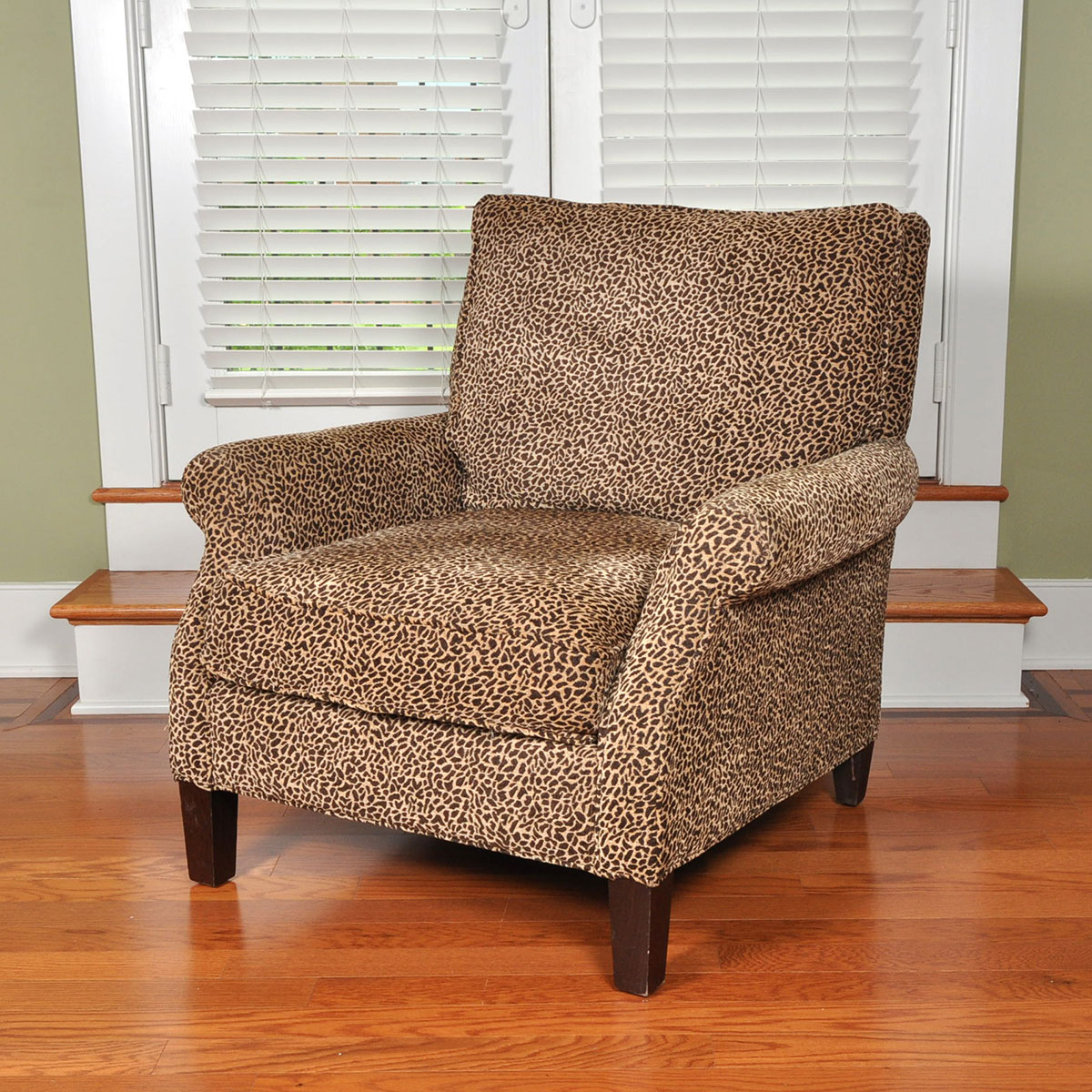 Animal Print Upholstered Easy Chair from Arhaus Furniture