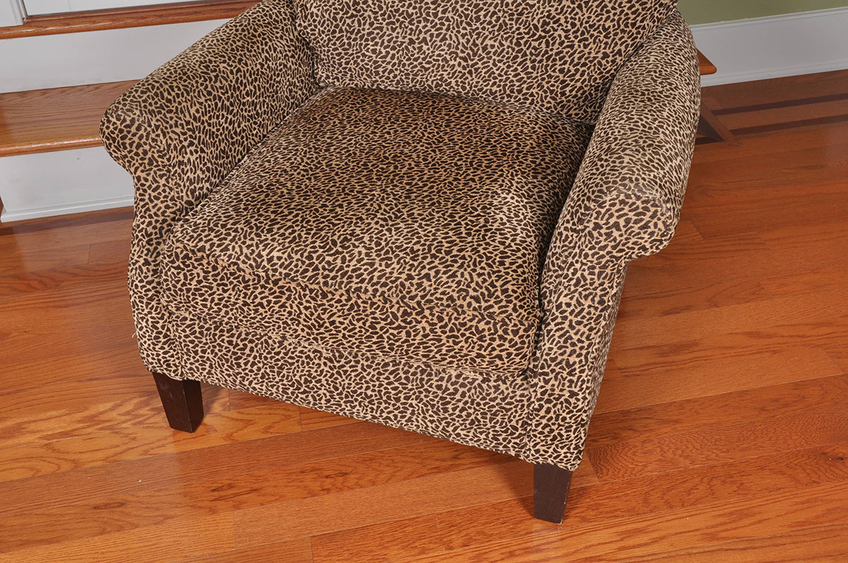 Animal Print Upholstered Easy Chair from Arhaus Furniture