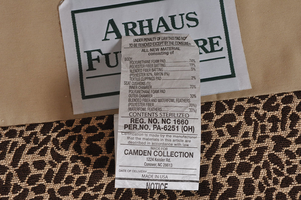 Animal Print Upholstered Easy Chair from Arhaus Furniture