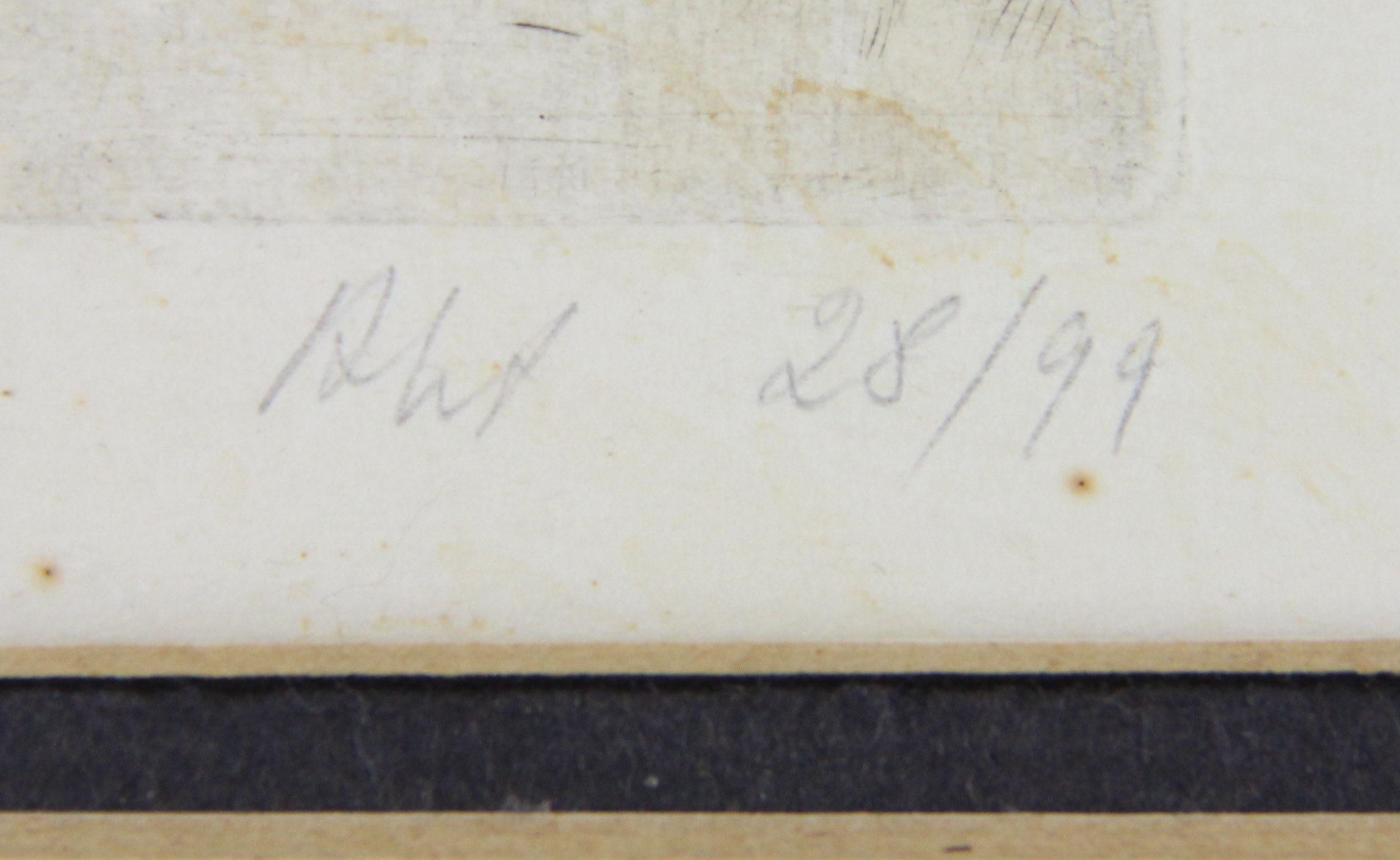 Female Nude Etching by Edmund Chojnacki