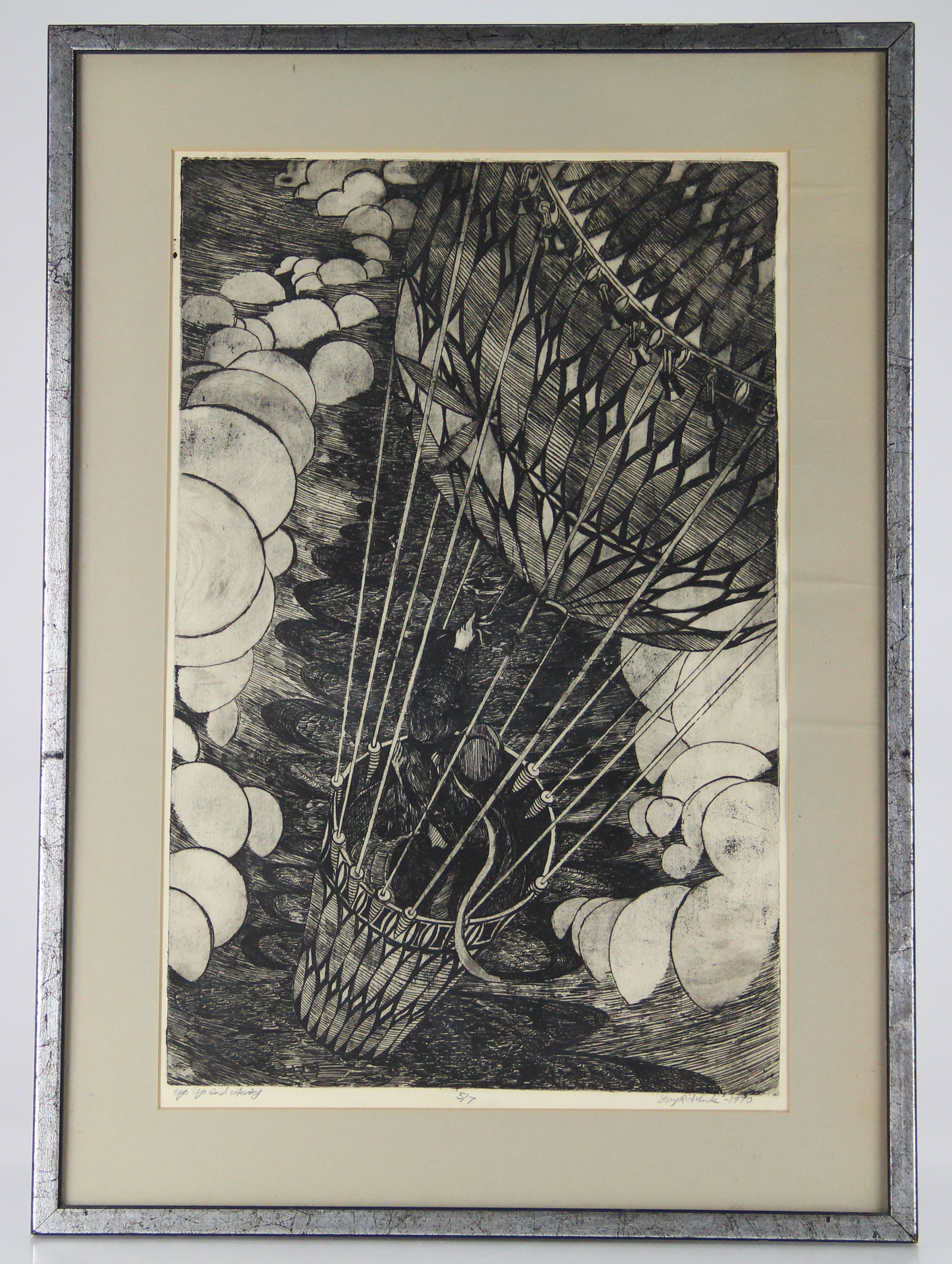 "Up Up And Away" Woodblock Print