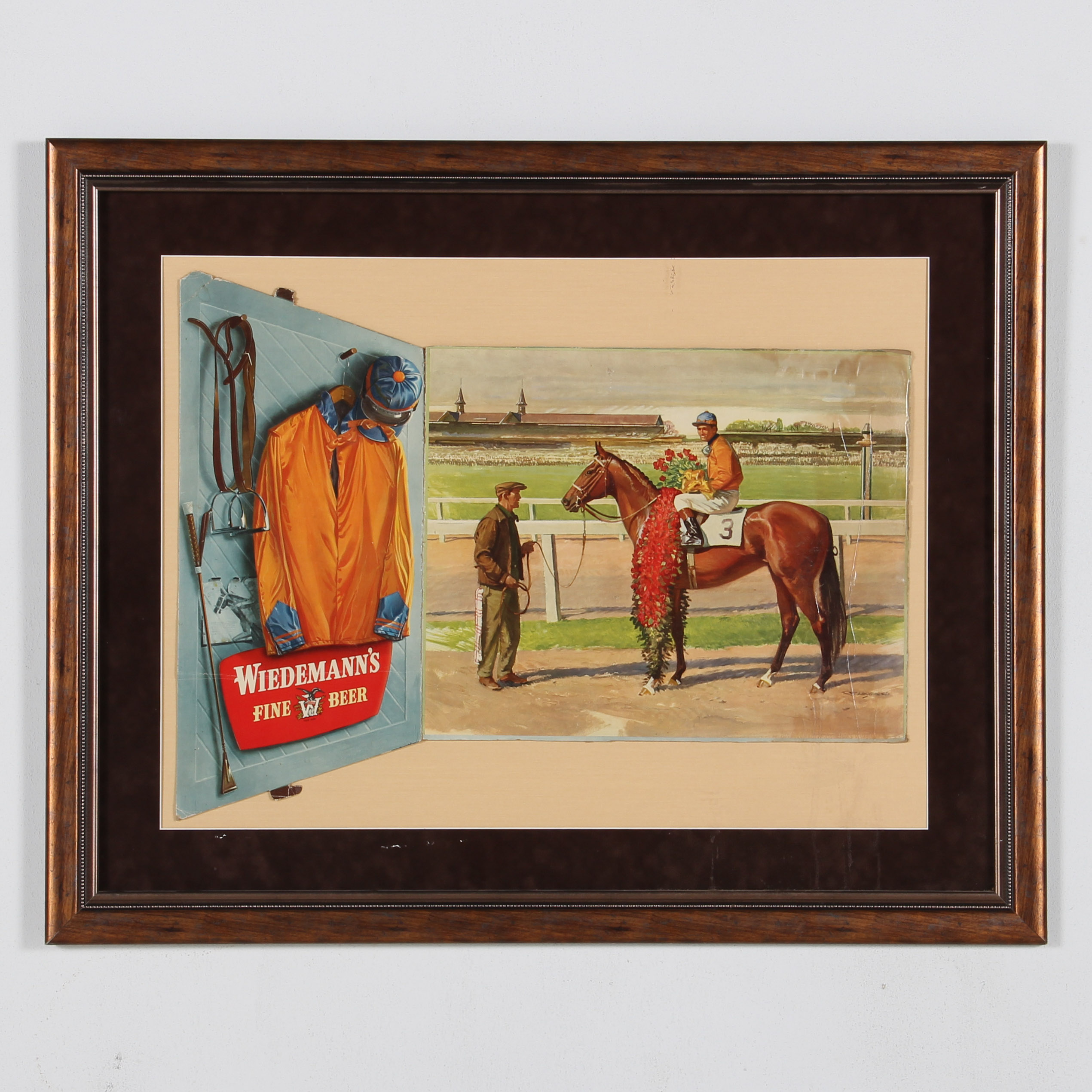 Weidemann's Fine Beer Framed Advertisement