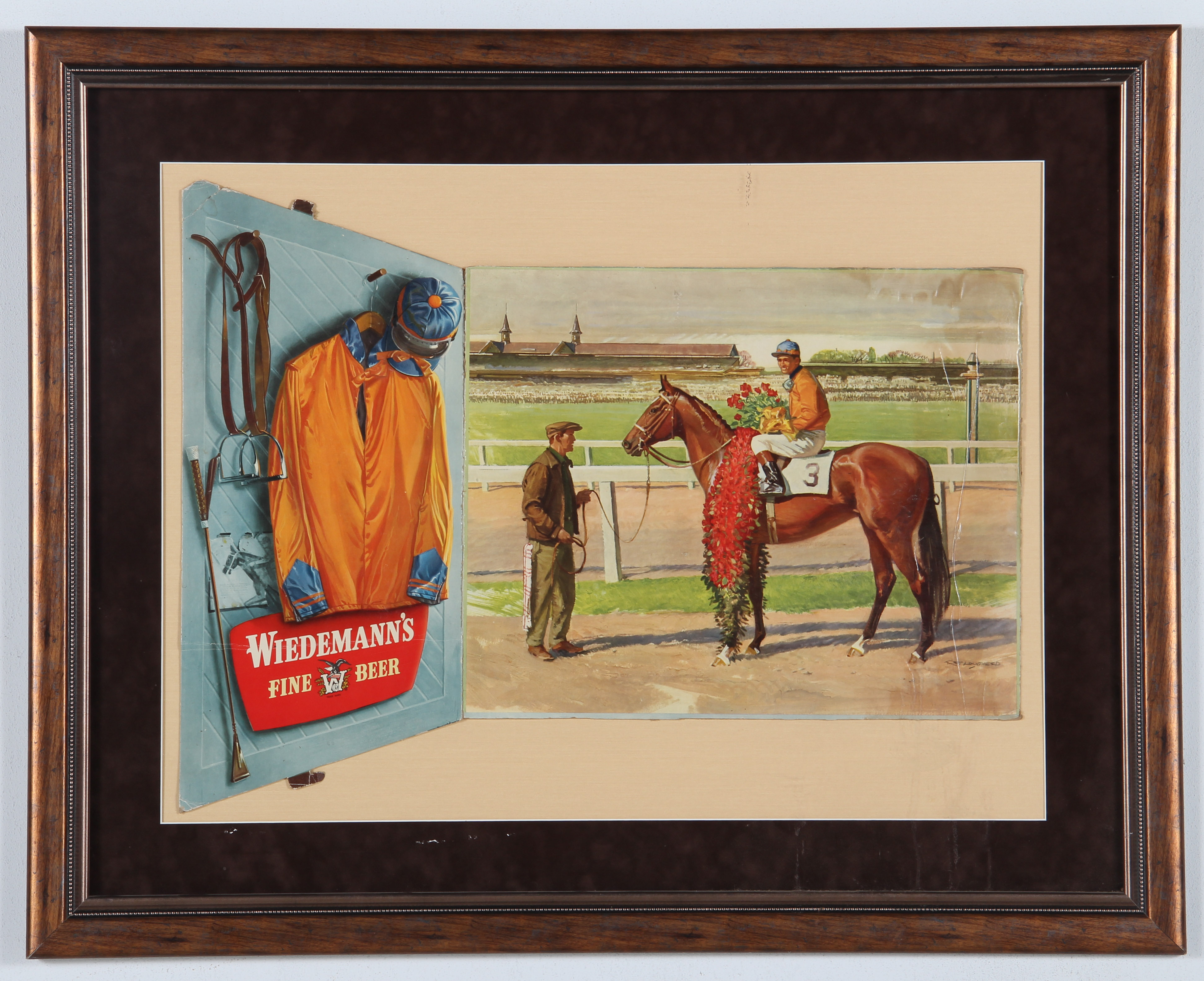 Weidemann's Fine Beer Framed Advertisement