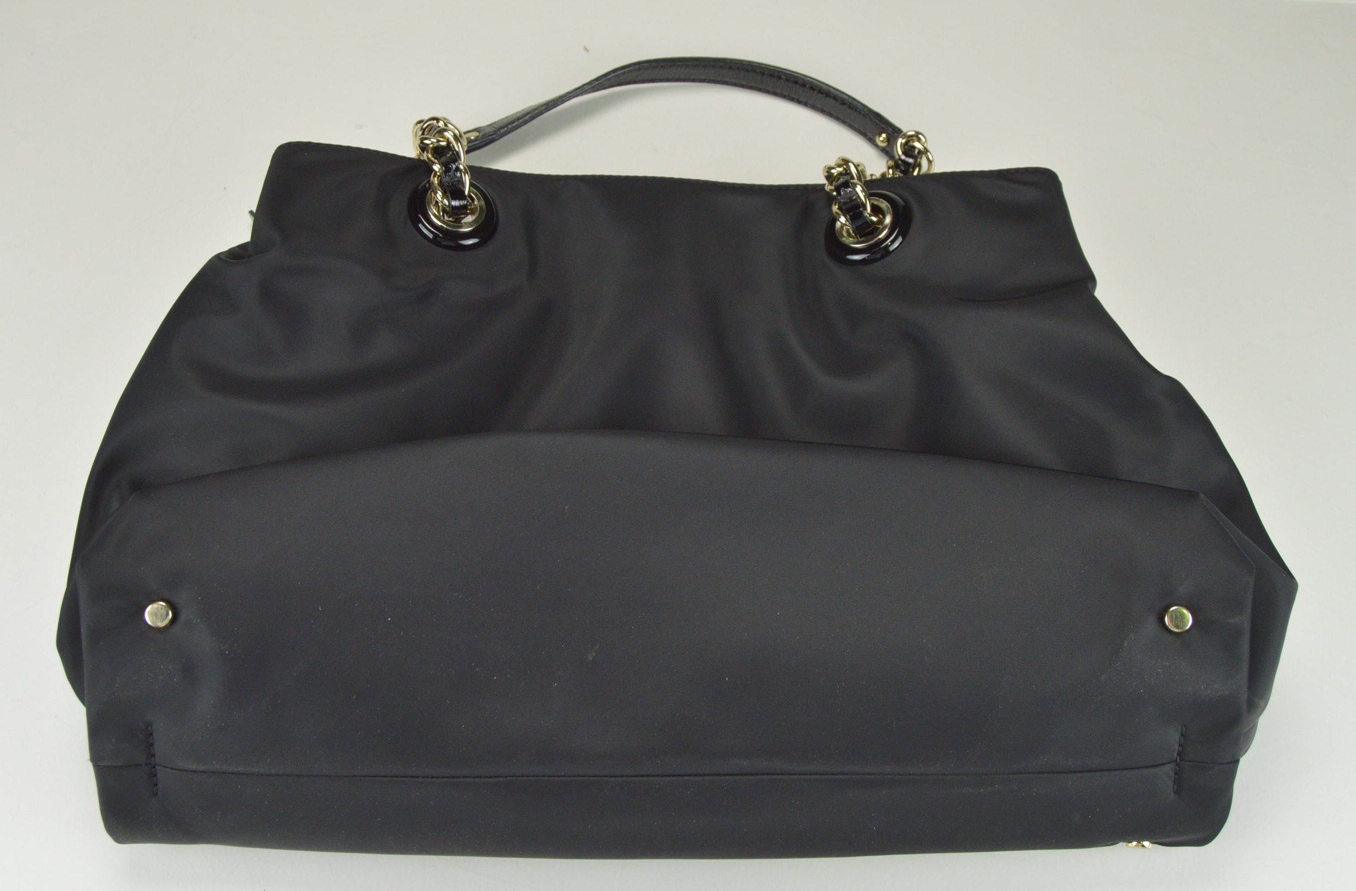 Kate Spade Black Nylon and Patent Leather Diaper Bag