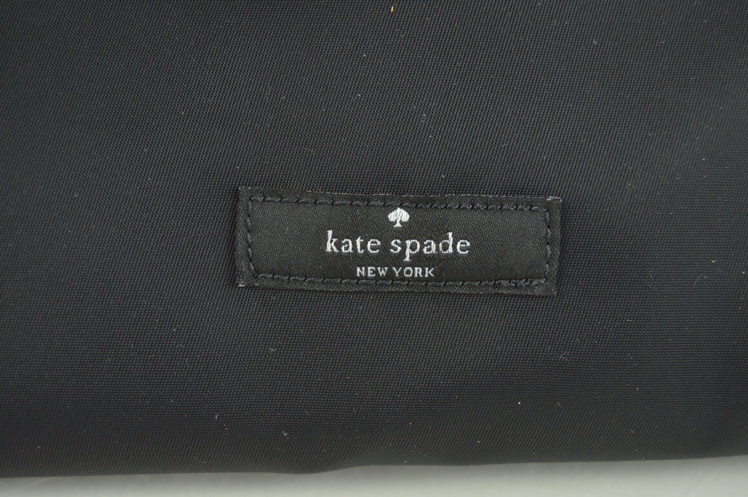 Kate Spade Black Nylon and Patent Leather Diaper Bag