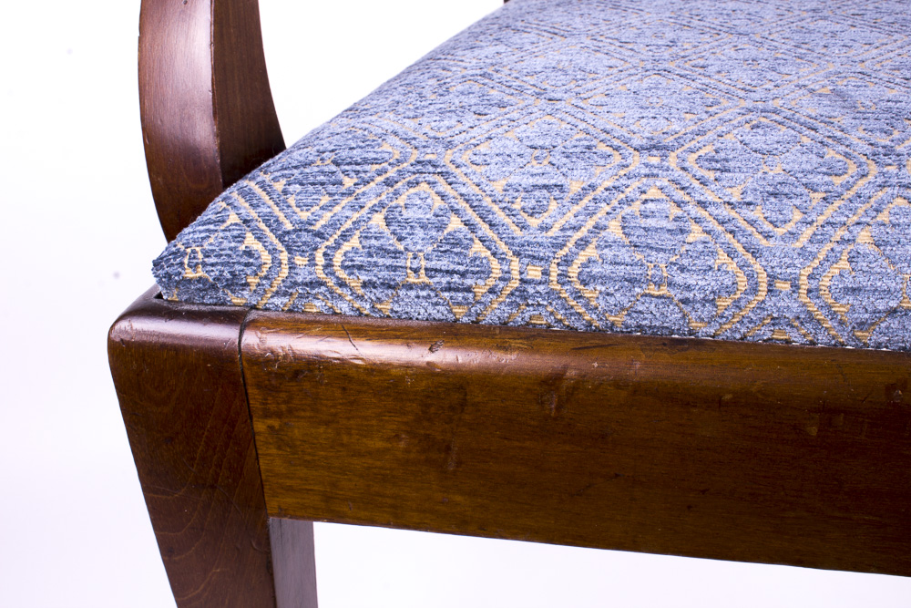 Antique Walnut Shield Back Arm Chair